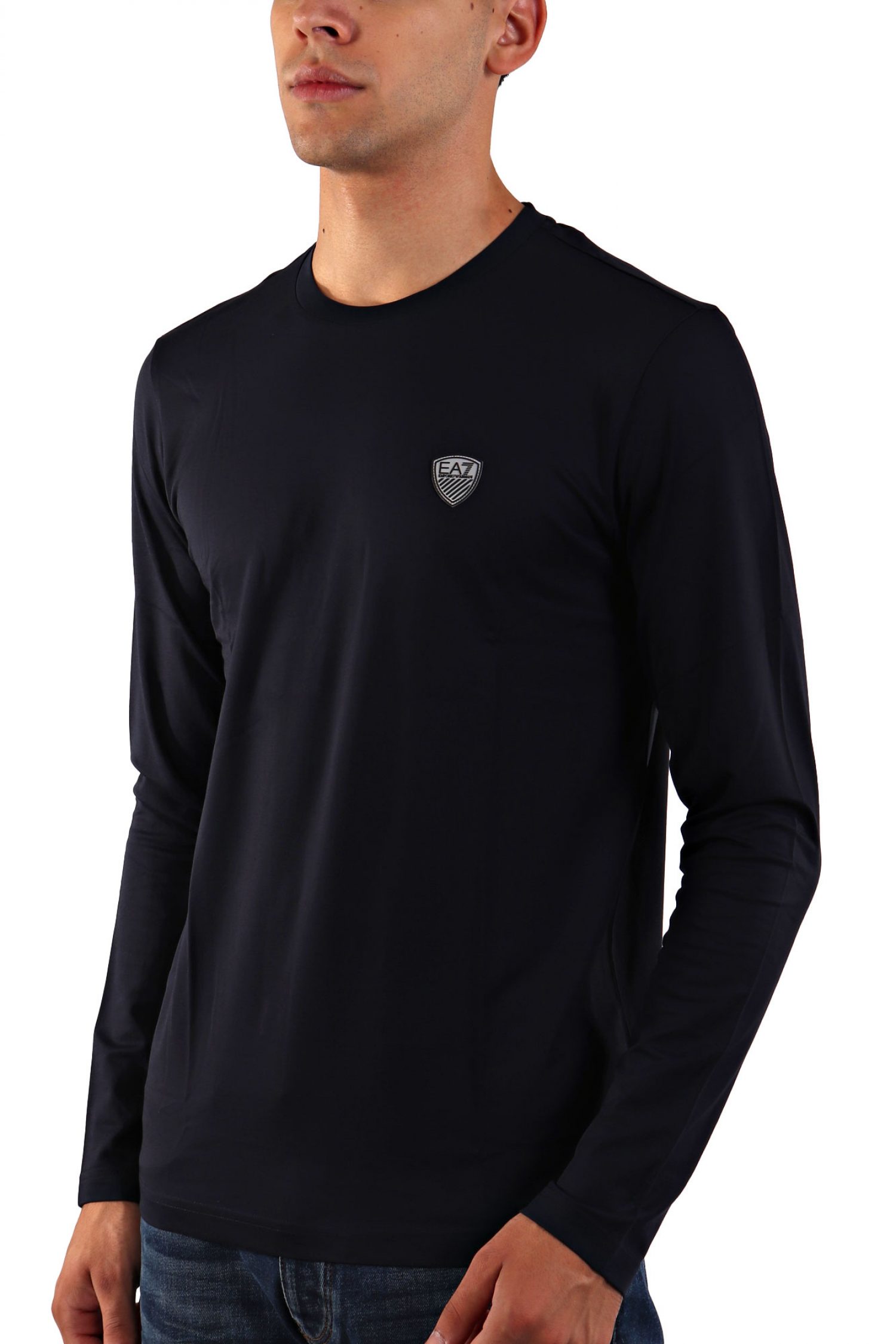 ARMANI 7 T-SHIRT LOGO ΜΠΛΕ