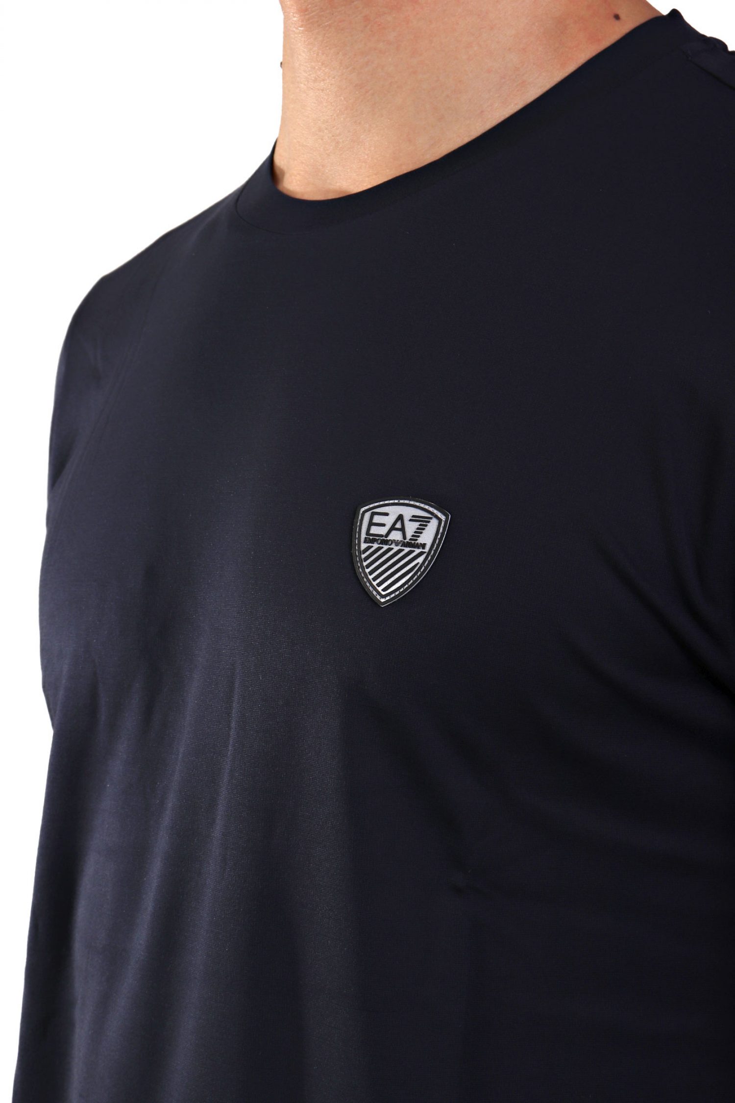 ARMANI 7 T-SHIRT LOGO ΜΠΛΕ φωτογραφία
