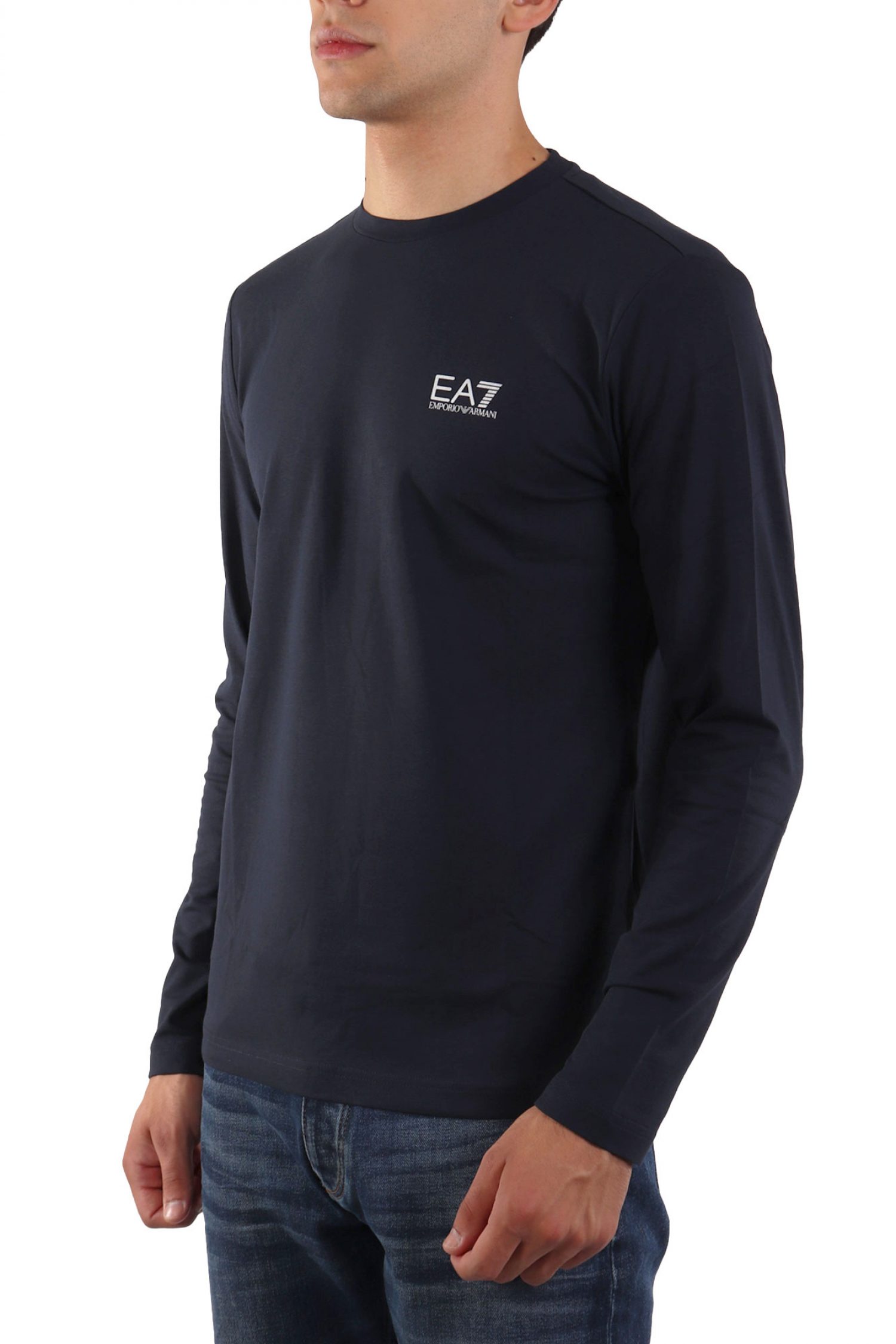 ARMANI 7 T-SHIRT LOGO ΜΠΛΕ