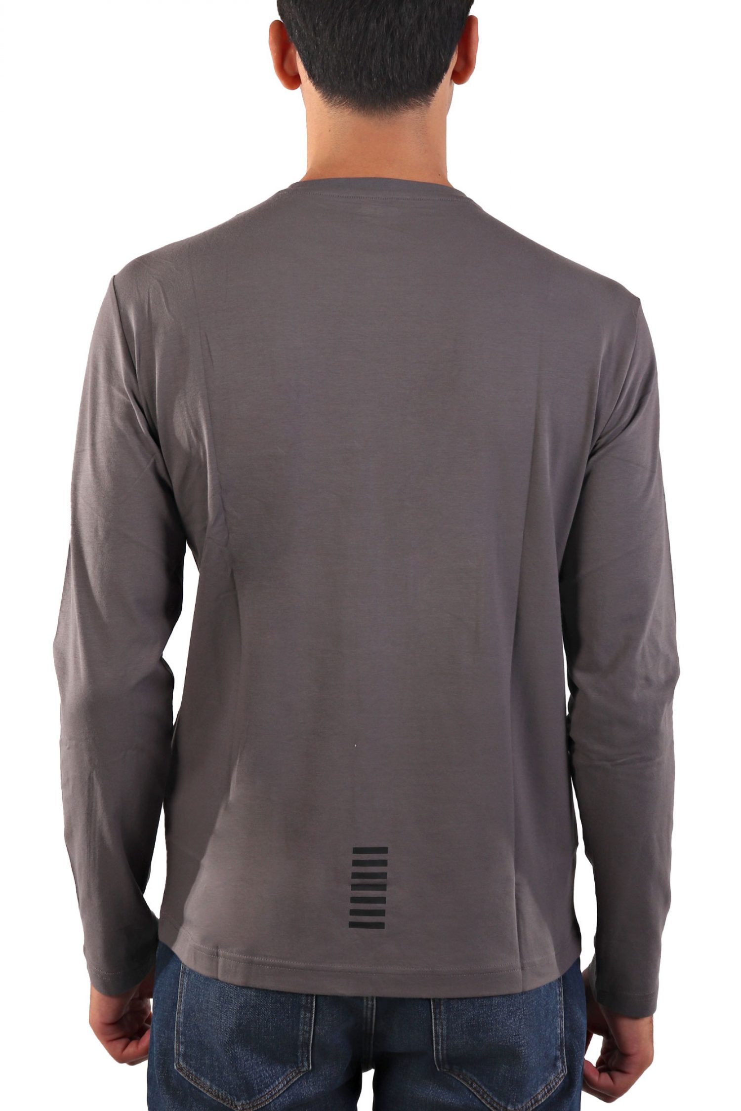 ARMANI 7 T-SHIRT LOGO VOLCANIC ΓΚΡΙ