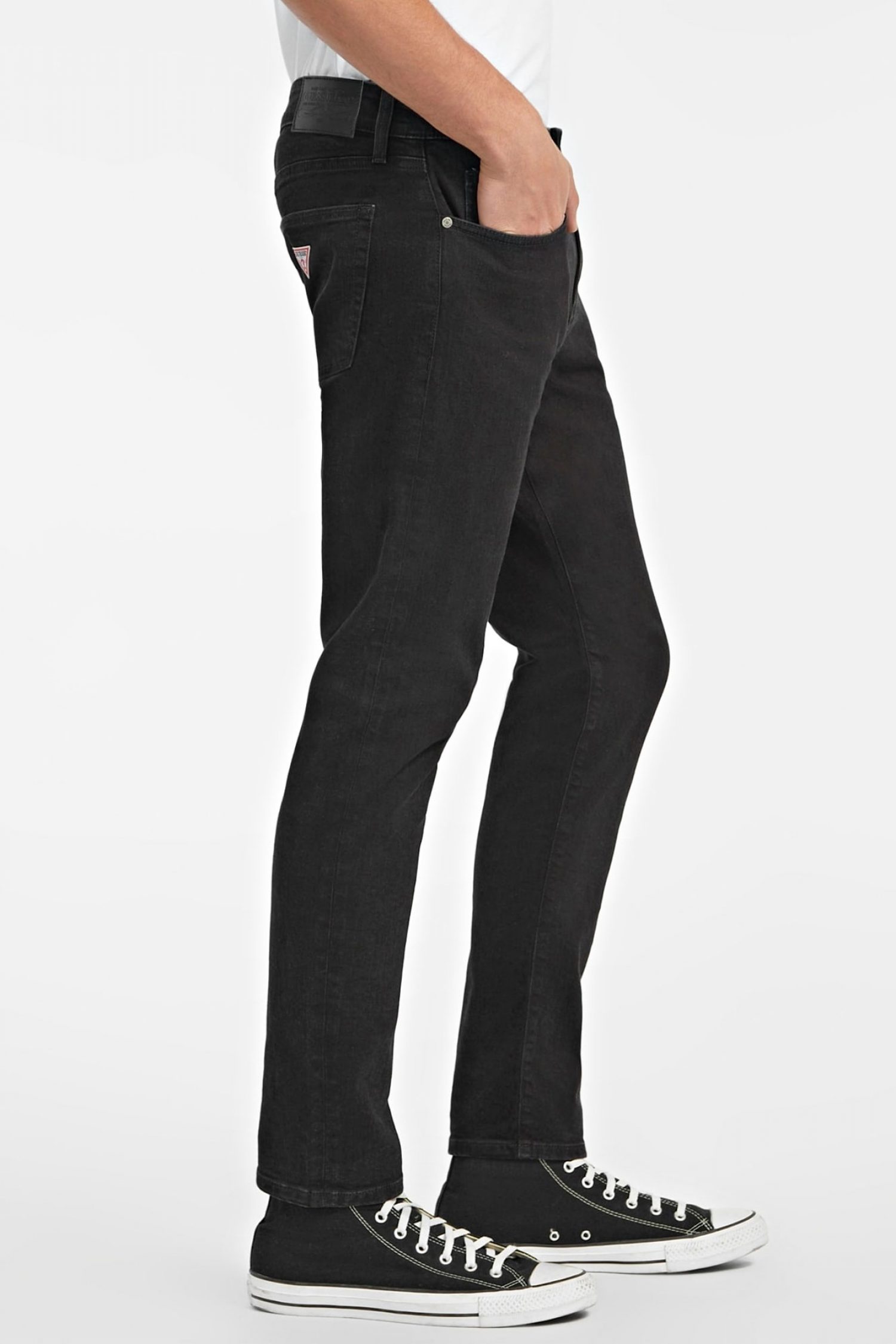 GUESS JEANS ΠΑΝΤΕΛΟΝΙ JEANS G12 SKINNY FIT ΜΑΥΡΟ