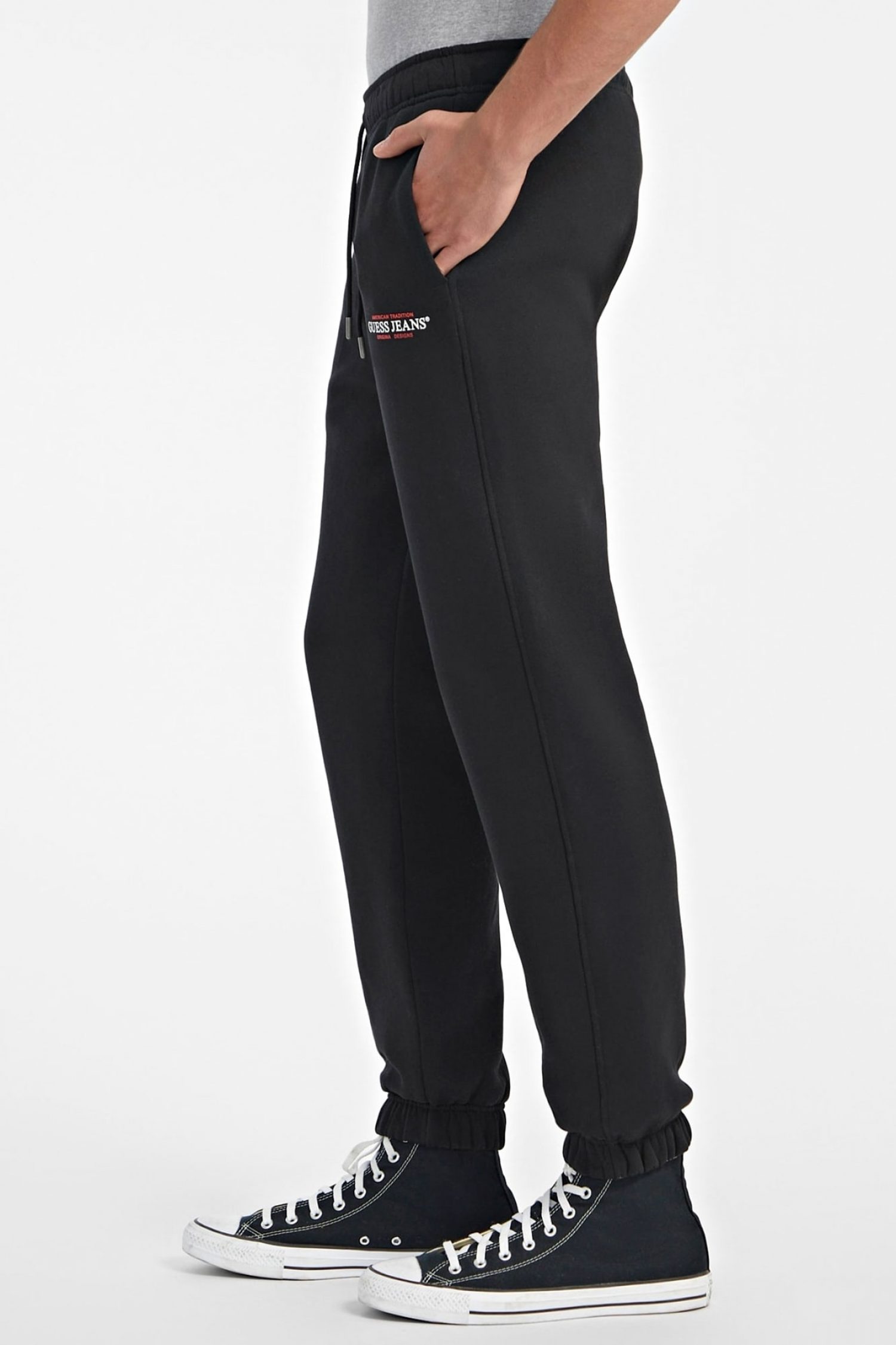 GUESS JEANS ΠΑΝΤΕΛΟΝΙ ΦΟΡΜΑ ΜΑΥΡΟ