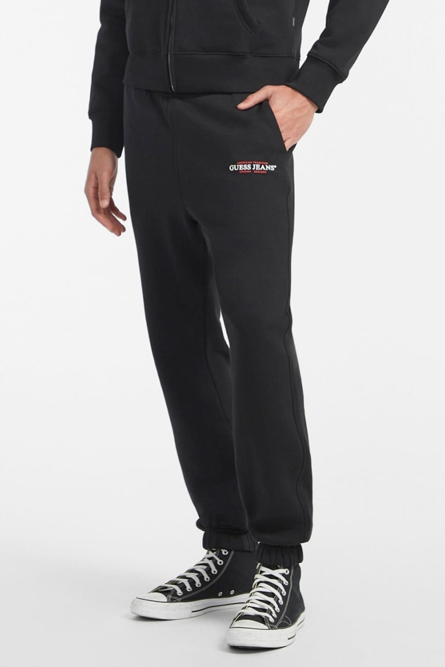 GUESS JEANS ΠΑΝΤΕΛΟΝΙ ΦΟΡΜΑ ΜΑΥΡΟ