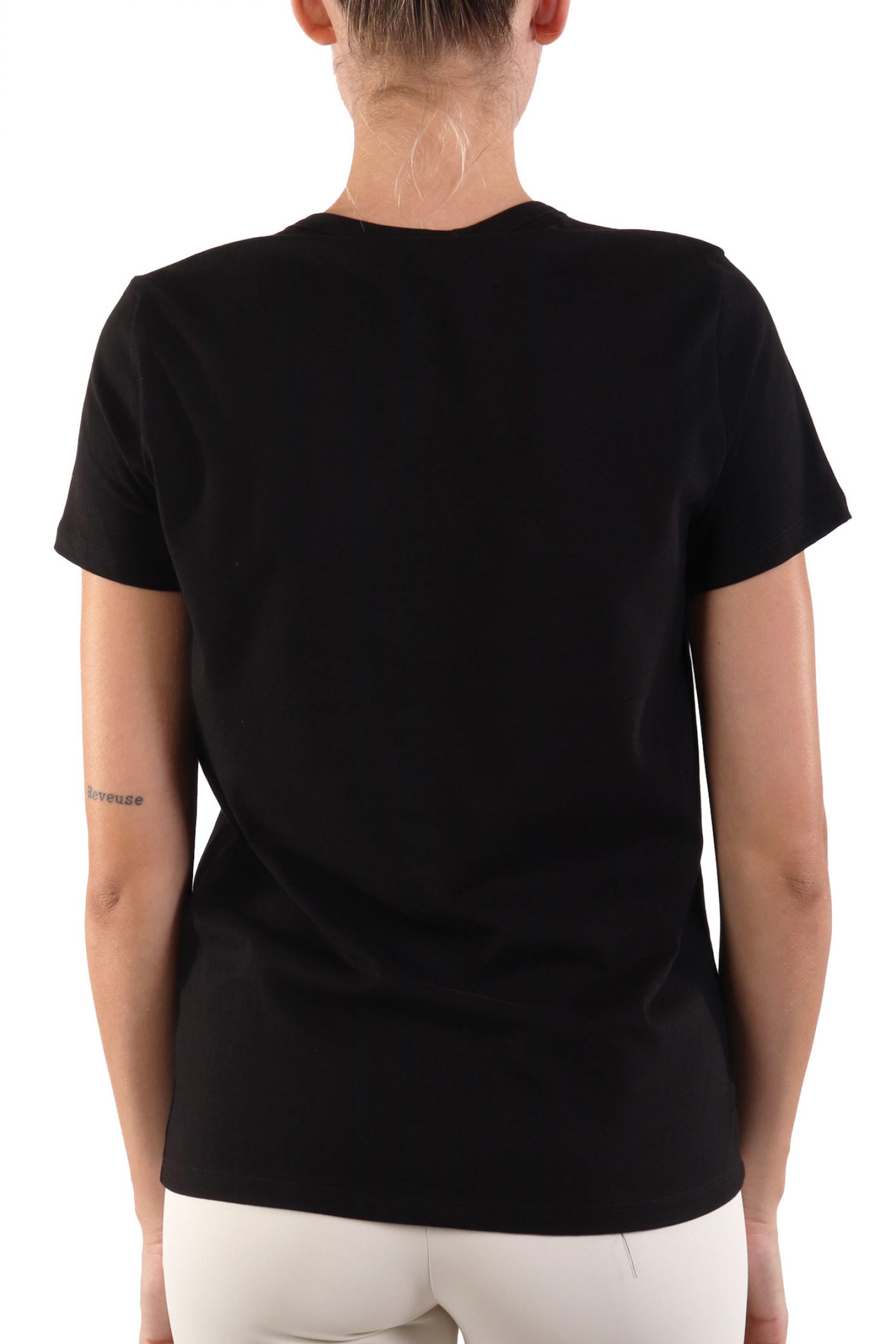 ELISABETTA FRANCHI T-SHIRT ΚΟΛΙΕ ΜΑΥΡΟ φωτογραφία