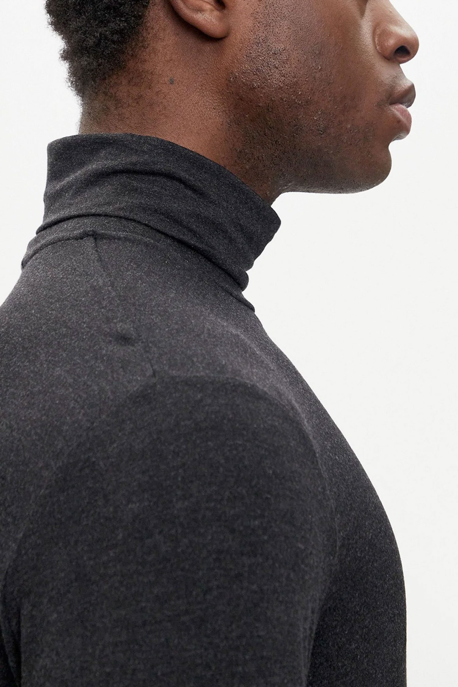 EMPORIO ARMANI T-SHIRT TURTLENECK LOGO ΑΝΘΡΑΚΙ φωτογραφία