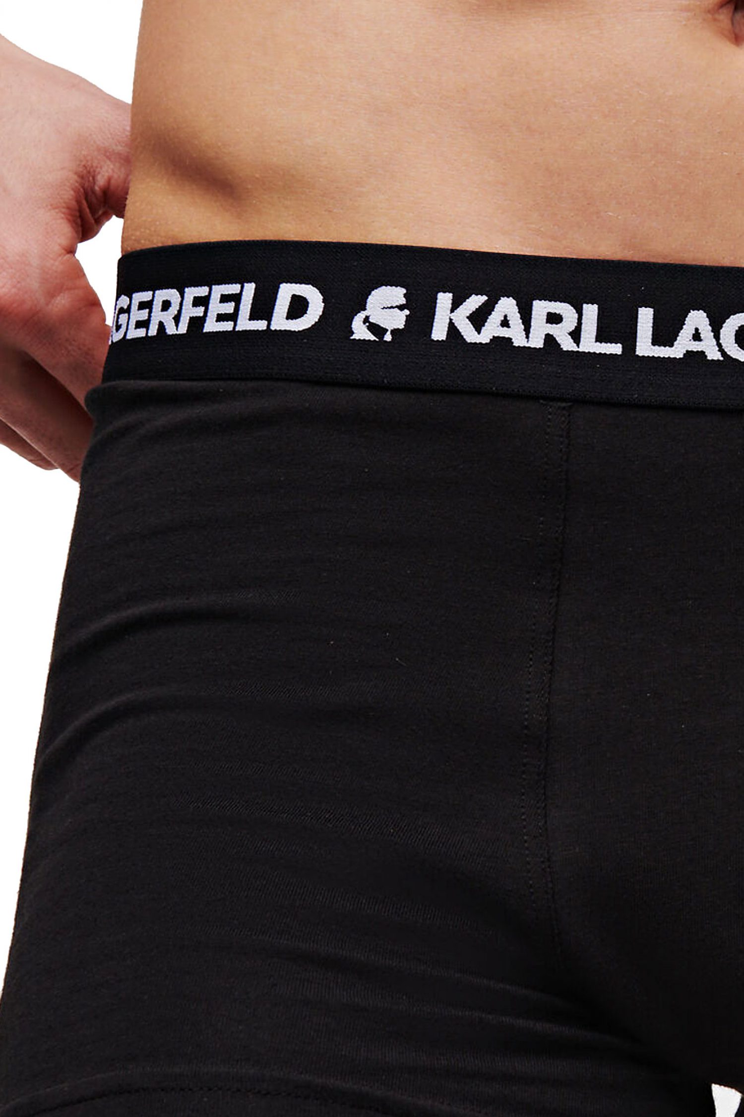 KARL LAGERFELD ΕΣΩΡΟΥΧΑ 3PACK TRUNK LOGO ΜΑΥΡΟ φωτογραφία