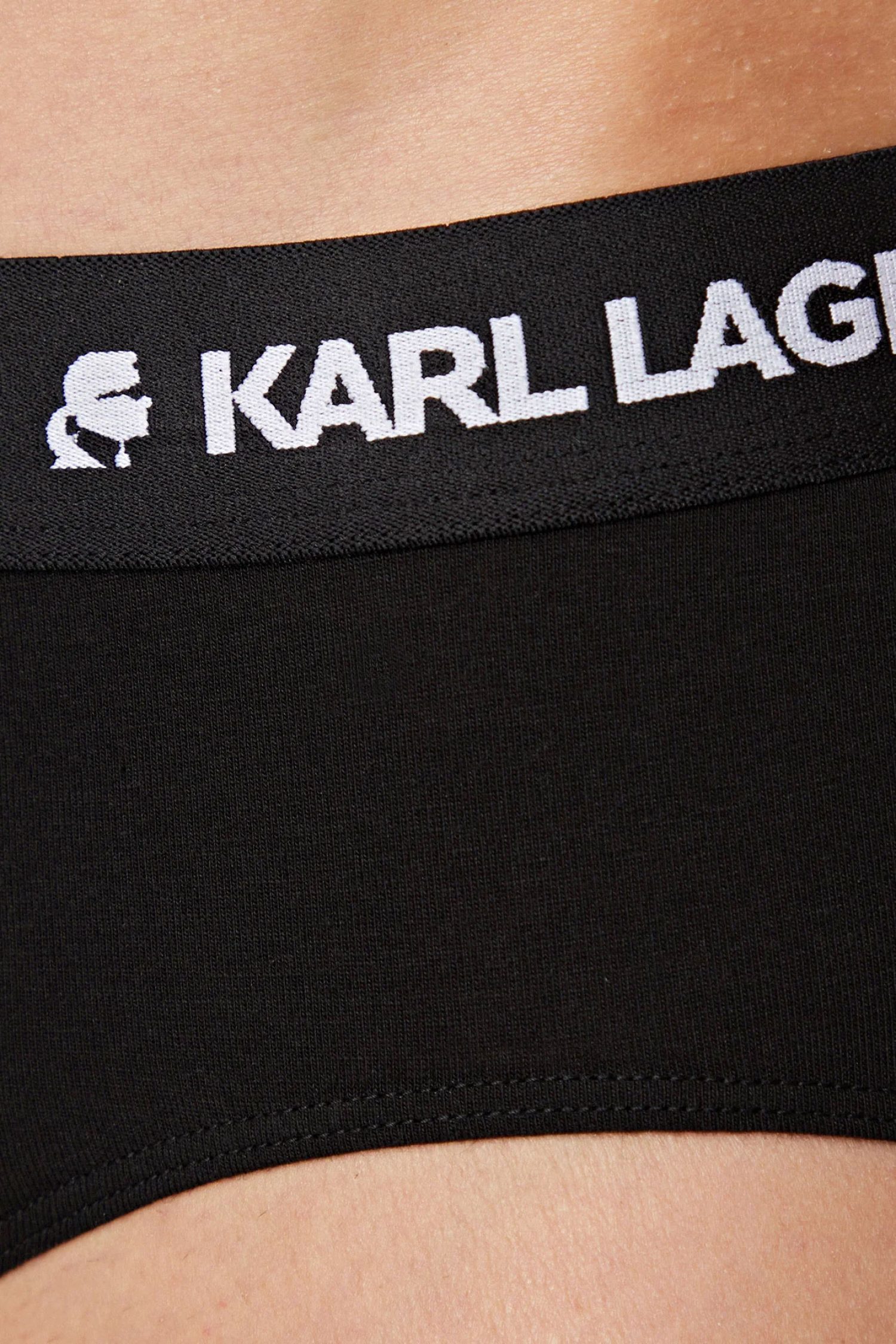 KARL LAGERFELD ΕΣΩΡΟΥΧΑ 3PACK BRIEF LOGO ΜΑΥΡΟ φωτογραφία
