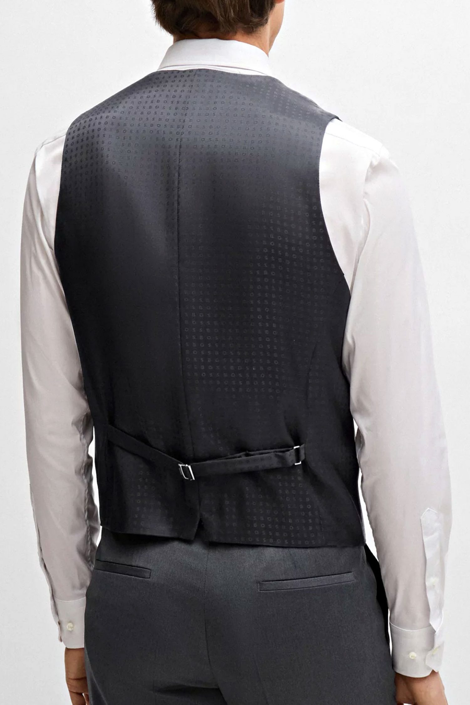 BOSS ΓΙΛΕΚΟ ΚΟΣΤΟΥΜΙΟΥ H-HUGE-VEST-B1 ΓΚΡΙ