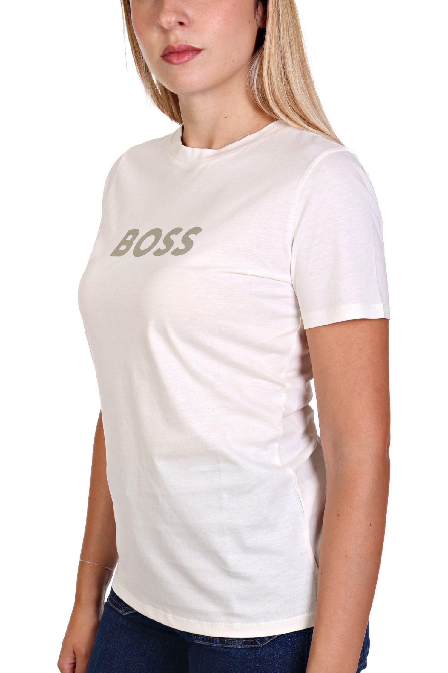 BOSS ORANGE T-SHIRT C_ELOGO_5 LOGO ΓΚΡΙ / ΕΚΡΟΥ φωτογραφία
