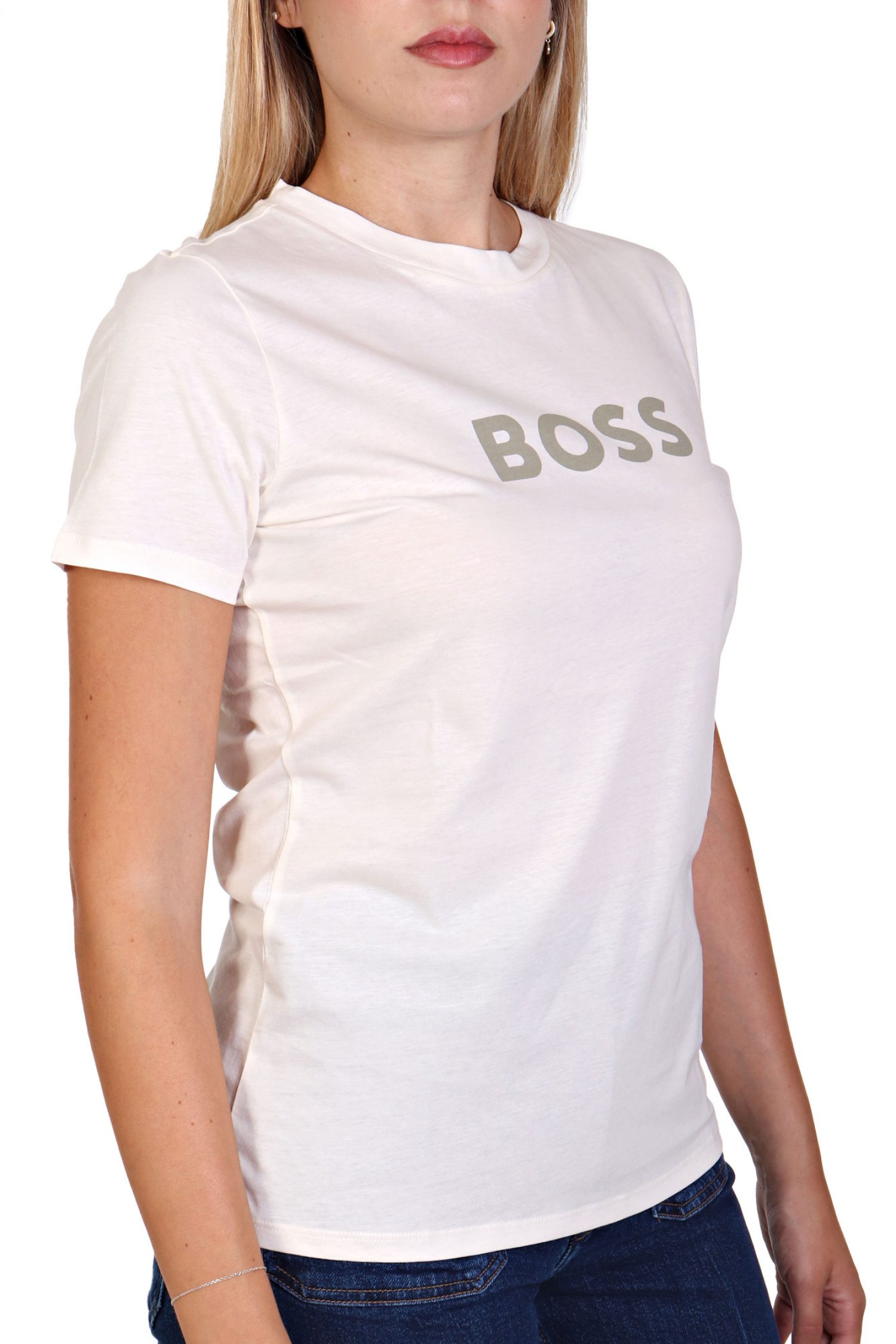 BOSS ORANGE T-SHIRT C_ELOGO_5 LOGO ΓΚΡΙ / ΕΚΡΟΥ φωτογραφία