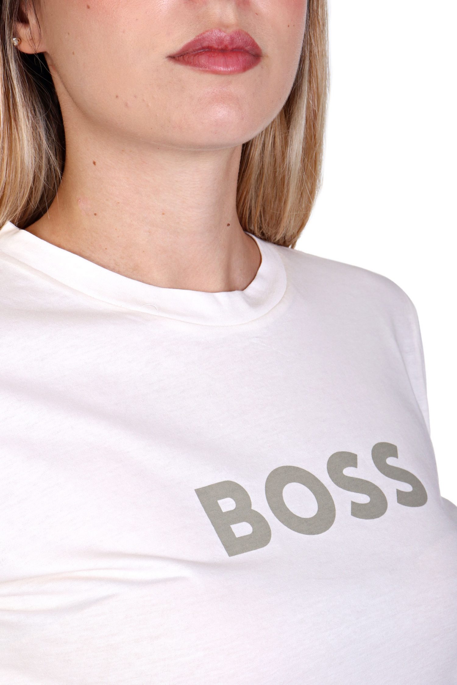 BOSS ORANGE T-SHIRT C_ELOGO_5 LOGO ΓΚΡΙ / ΕΚΡΟΥ φωτογραφία