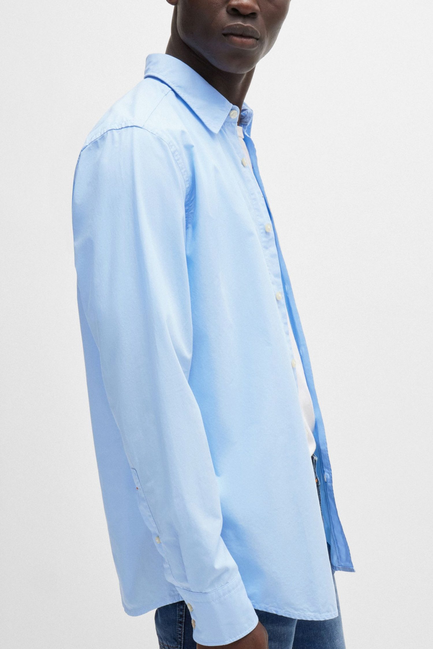 BOSS CASUAL ΠΟΥΚΑΜΙΣΟ REGULAR FIT RELEGANT 6 M ΣΙΕΛ