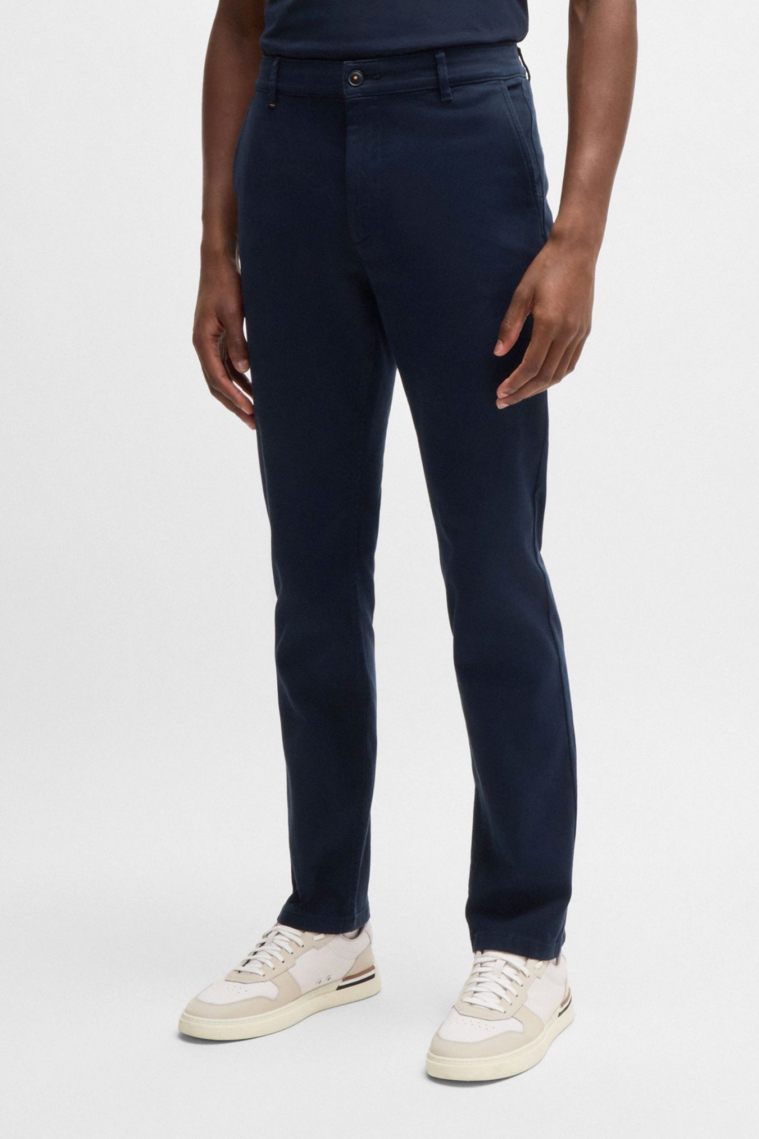 BOSS CASUAL ΠΑΝΤΕΛΟΝΙ CHINO SLIM FIT CHINO_SLIM ΜΠΛΕ