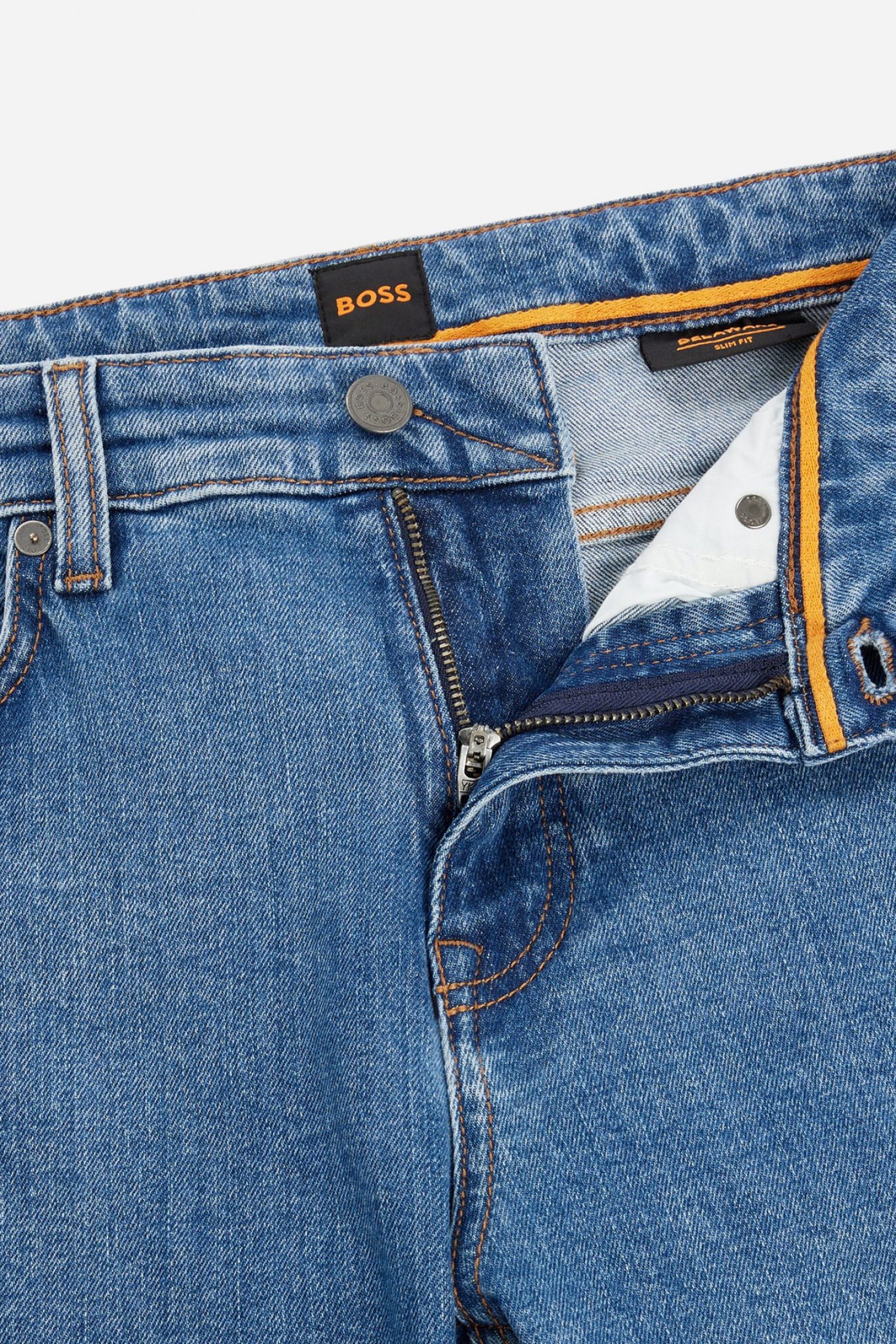 BOSS CASUAL ΠΑΝΤΕΛΟΝΙ JEANS DELAWARE BO PANET SLIM FIT ΜΠΛΕ φωτογραφία