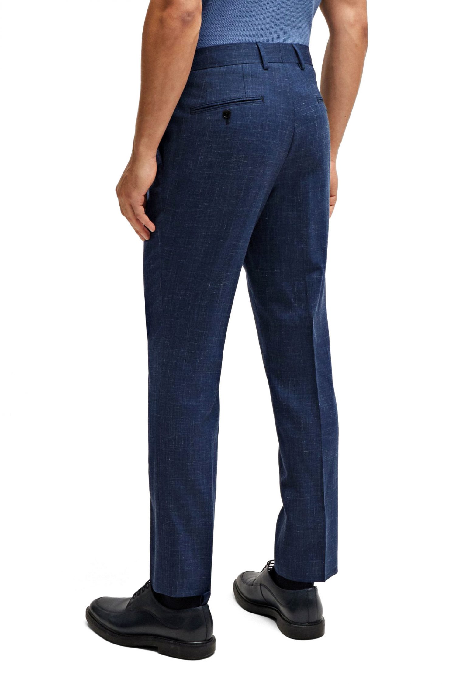 BOSS ΠΑΝΤΕΛΟΝΙ CHINO ΜΙΚΡΟΣΧΕΔΙΟ SLIM FIT H-GENIUS-243 ΜΠΛΕ φωτογραφία