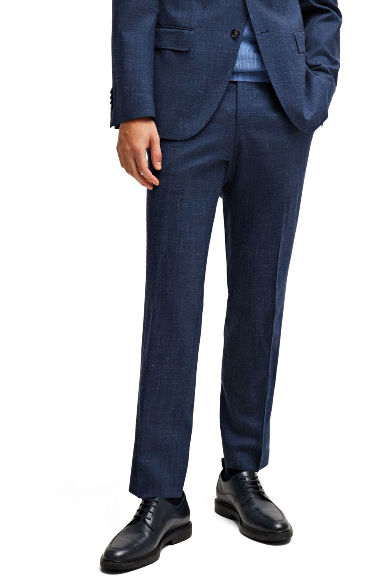 BOSS ΠΑΝΤΕΛΟΝΙ CHINO ΜΙΚΡΟΣΧΕΔΙΟ SLIM FIT H-GENIUS-243 ΜΠΛΕ φωτογραφία