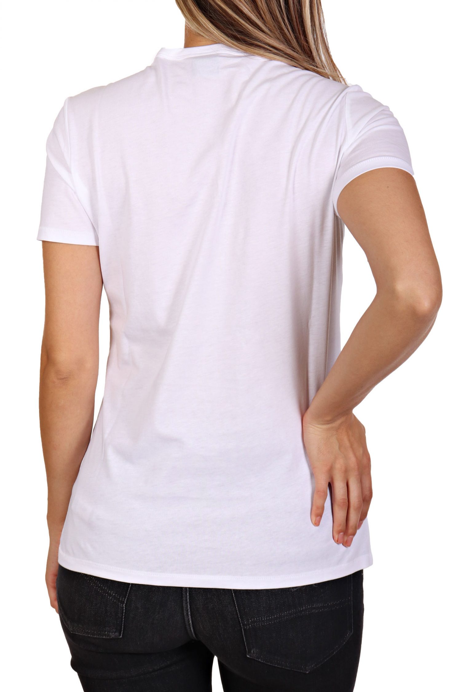 BOSS ORANGE T-SHIRT C_ELOGO_CRYSTAL LOGO ΛΕΥΚΟ φωτογραφία