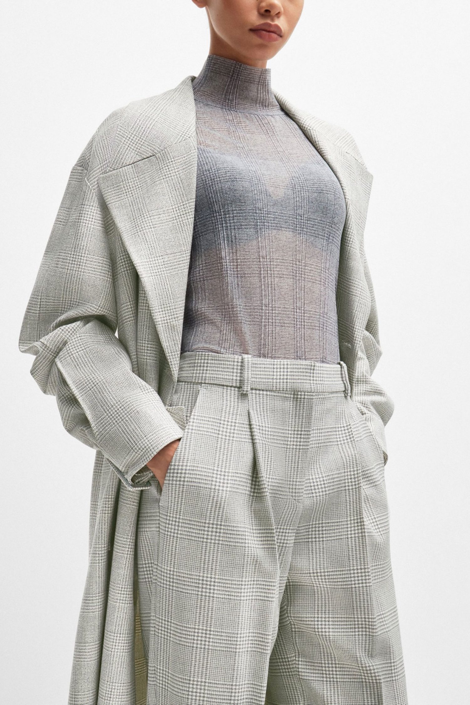 BOSS ΠΑΝΤΕΛΟΝΑ TANITY ΠΙΕΤΕΣ ΚΑΡΩ ΓΚΡΙ φωτογραφία