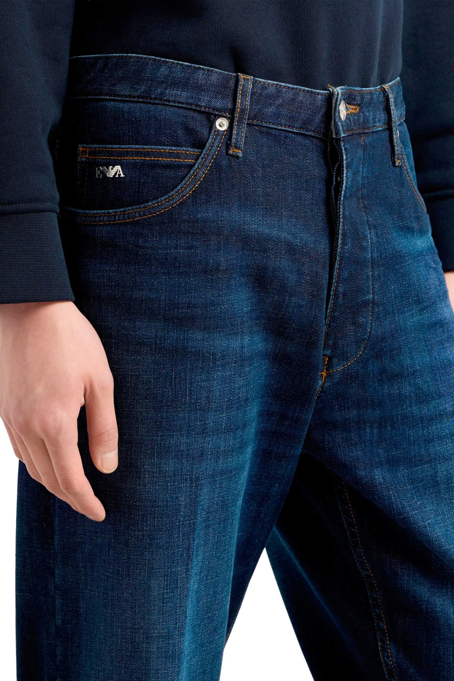 EMPORIO ARMANI ΠΑΝΤΕΛΟΝΙ JEANS J69 LOOSE FIT ΜΠΛΕ φωτογραφία