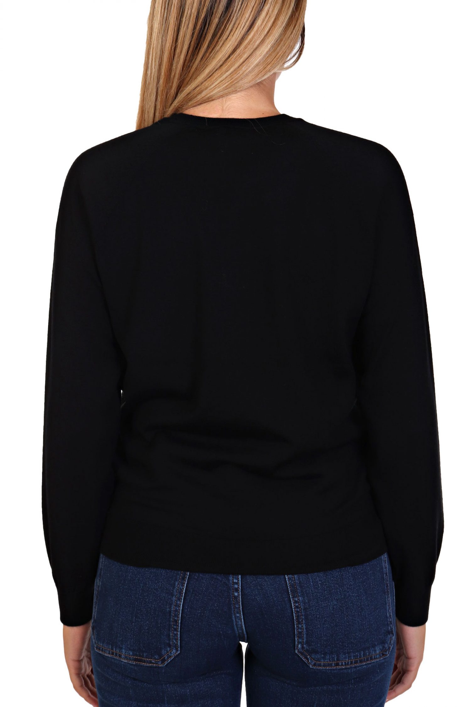 EMPORIO ARMANI ΜΠΛΟΥΖΑ ΛΑΙΜΟΚΟΨΗ STRASS ΜΑΥΡΟ