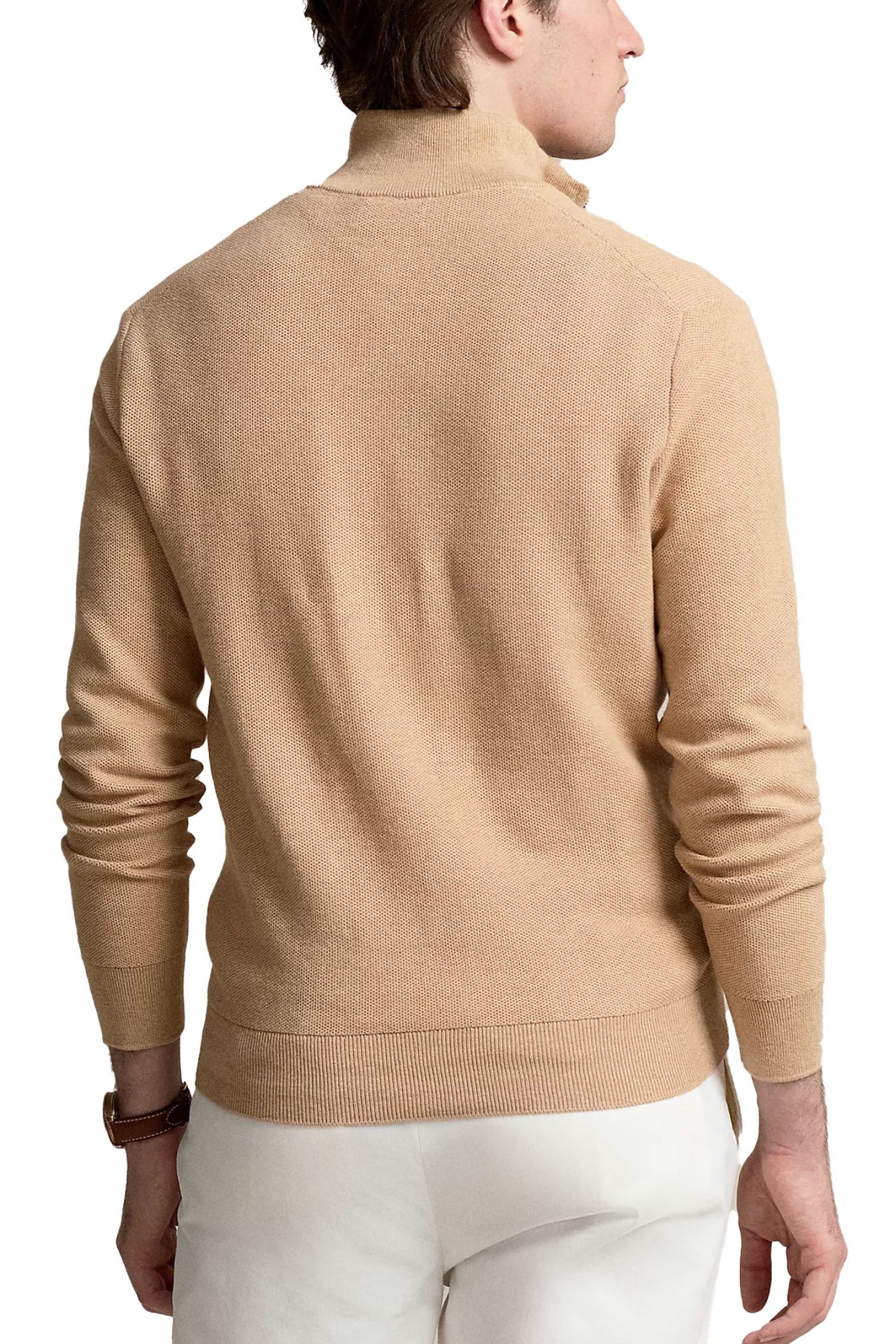 RALPH LAUREN ΑΝΔΡΙΚΟ ΠΛΕΚΤΟ HALFZIP LOGO ΜΠΕΖ φωτογραφία