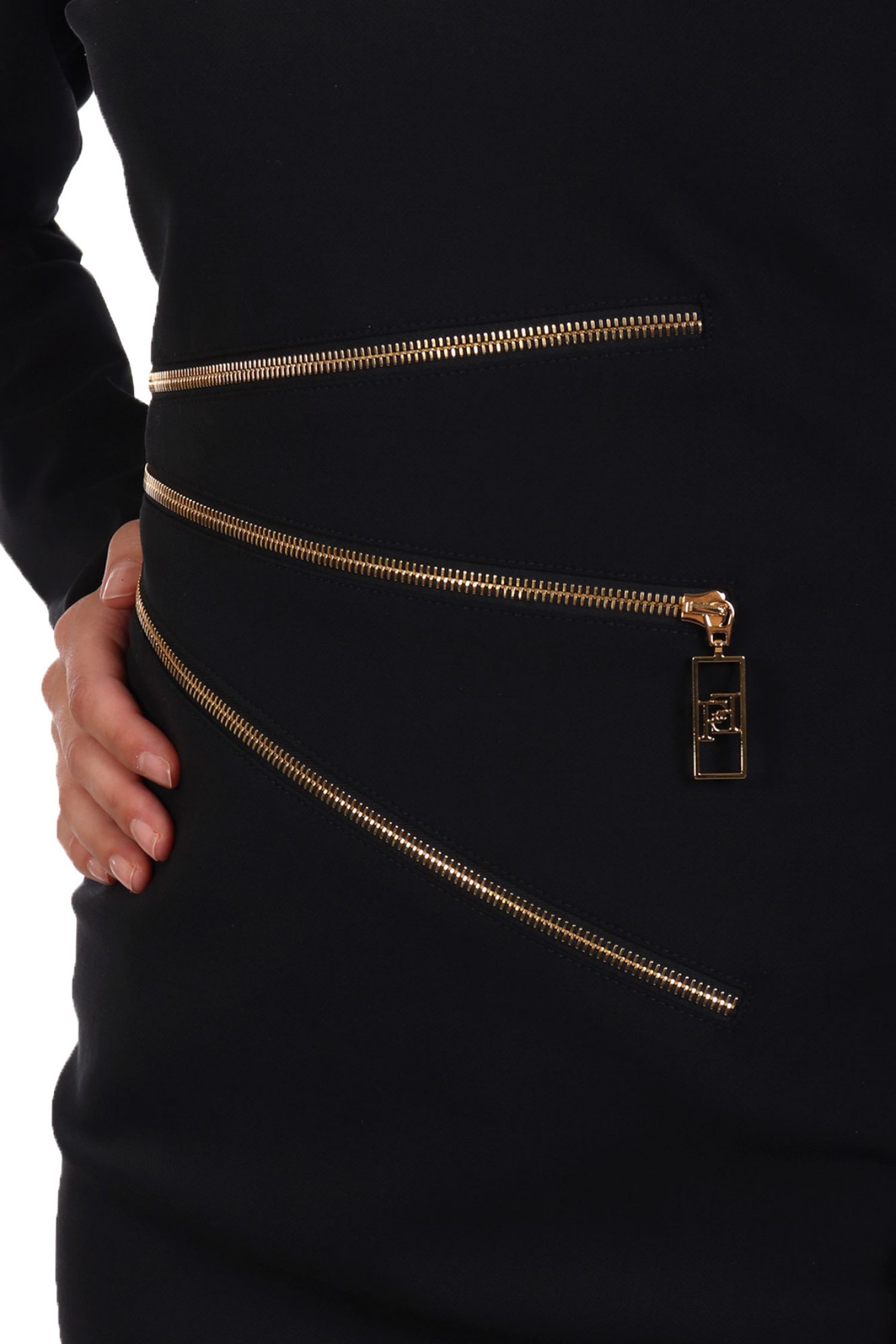 ELISABETTA FRANCHI ΦΟΡΕΜΑ ΠΕΝΣΑ ΦΕΡΜΟΥΑΡ ΔΙΑΚΟΣΜΗΤΙΚΟ ΜΑΥΡΟ