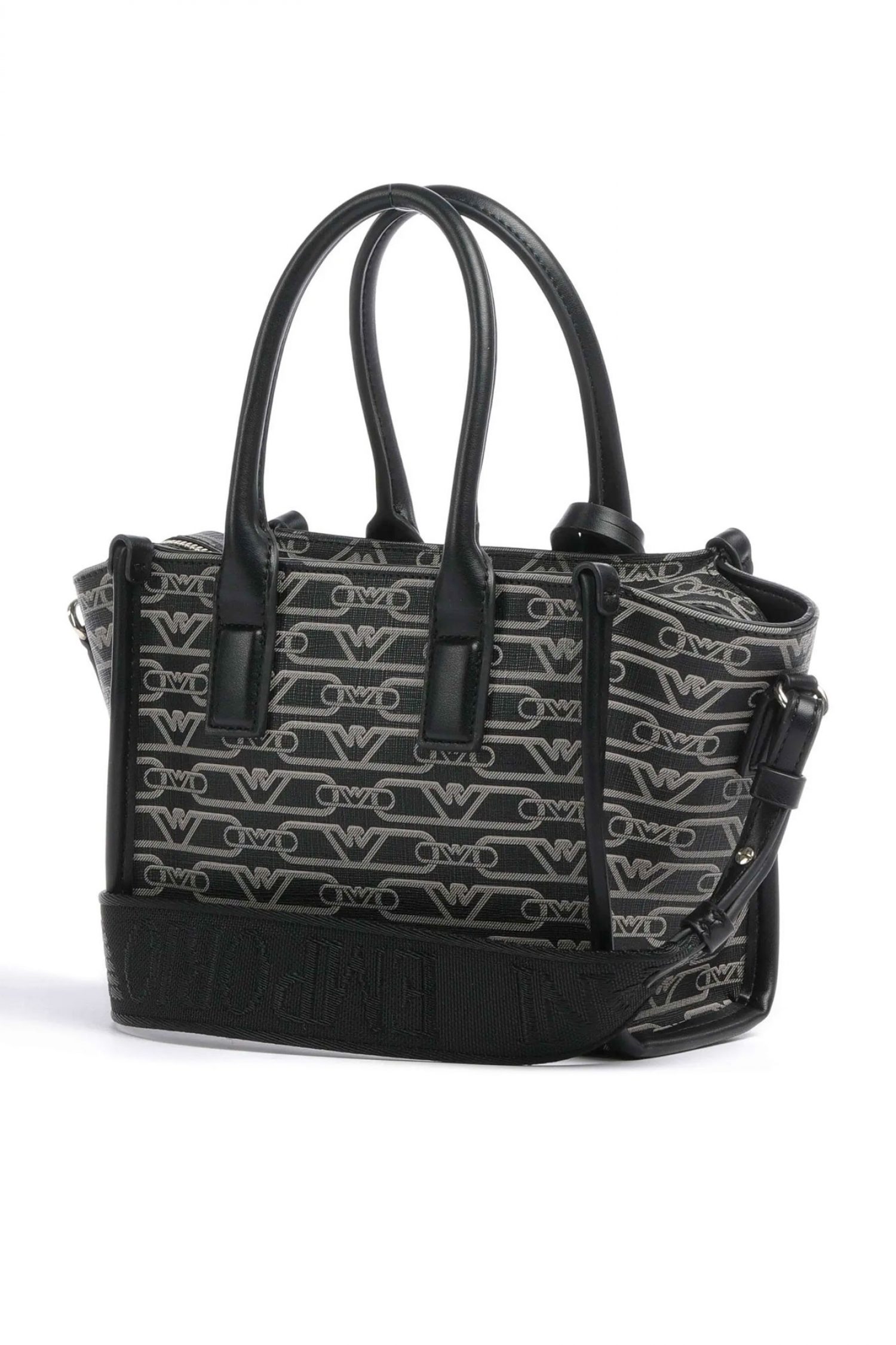 EMPORIO ARMANI ΤΣΑΝΤΑΚΙ SHOPPING / CROSSBODY BAG LOGO ΚΑΦΕ / ΜΑΥΡΟ