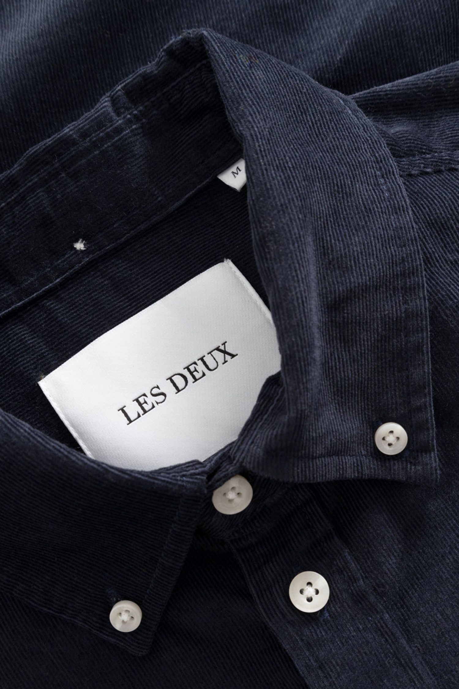 LES DEUX ΠΟΥΚΑΜΙΣΟ KRISTIAN CORDUROY ΚΟΤΛΕ ΣΚΟΥΡΟ ΜΠΛΕ