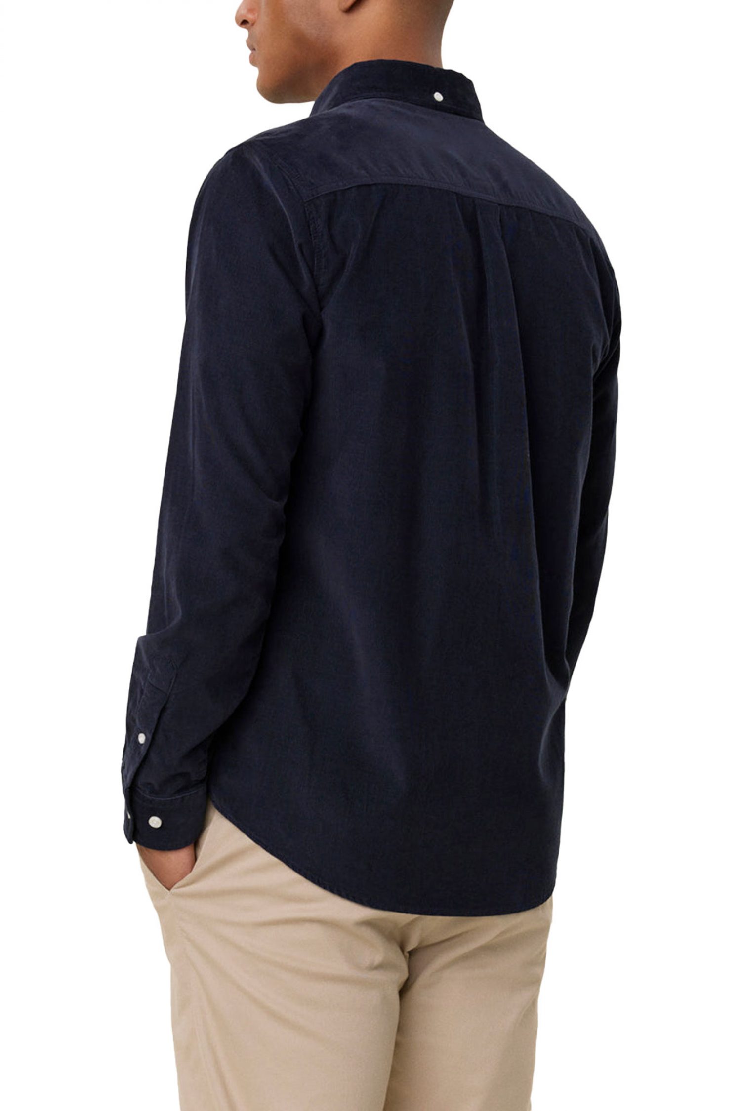 LES DEUX ΠΟΥΚΑΜΙΣΟ KRISTIAN CORDUROY ΚΟΤΛΕ ΣΚΟΥΡΟ ΜΠΛΕ