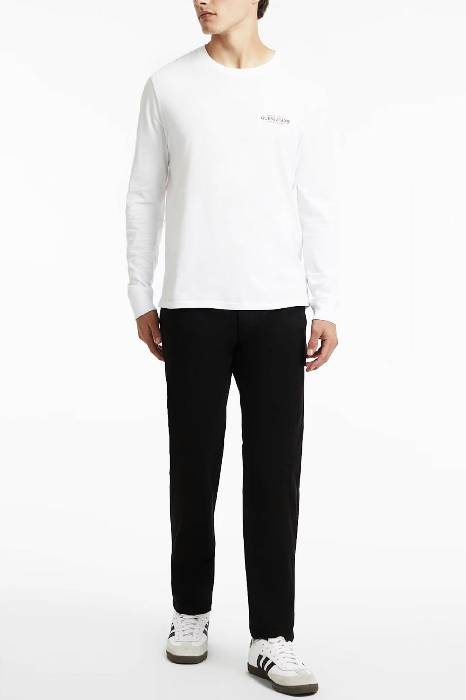 GUESS JEANS ΠΑΝΤΕΛΟΝΙ CHINO SLIM FIT ΜΑΥΡΟ