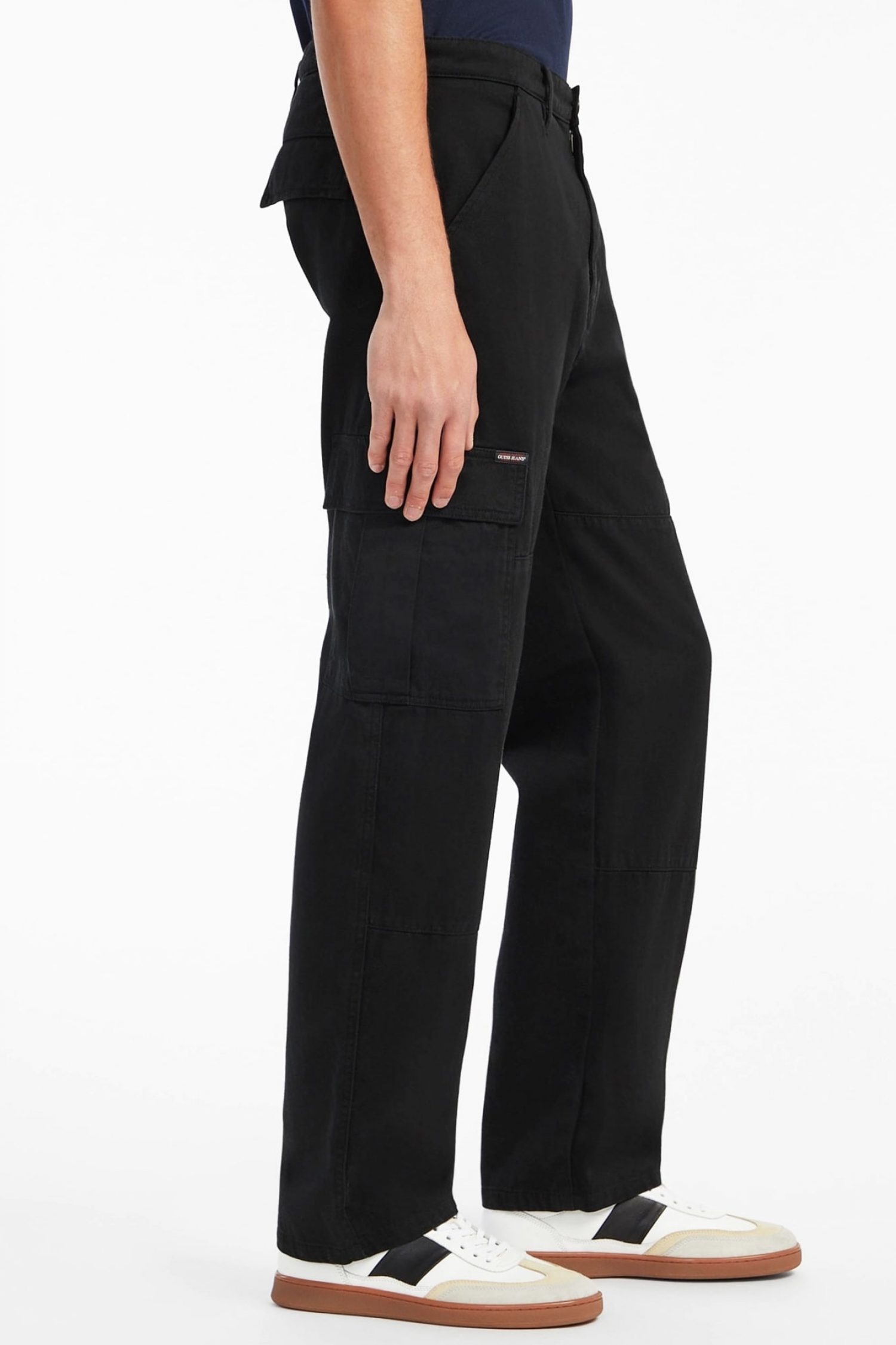 GUESS JEANS ΠΑΝΤΕΛΟΝΙ CARGO ΜΑΥΡΟ