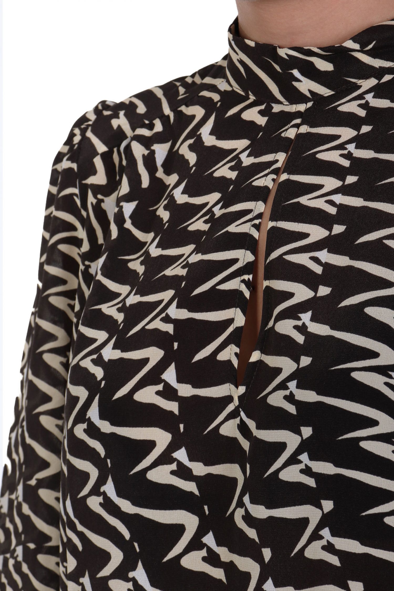 MARELLA 2 ΜΠΛΟΥΖΑ EGEMONE ΜΑΝΣΕΤΑ ΕΜΠΡΙΜΕ ΜΑΥΡΟ φωτογραφία