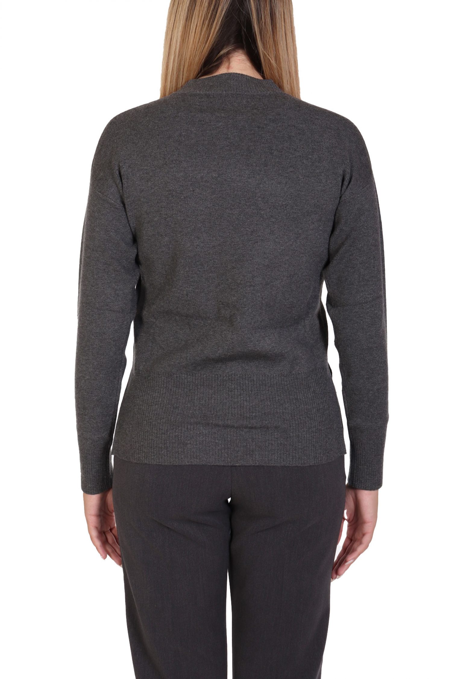 MARELLA EMME ΜΠΛΟΥΖΑ AGNELLI ΠΛΕΚΤΗ ΣΚΟΥΡΟ ΓΚΡΙ