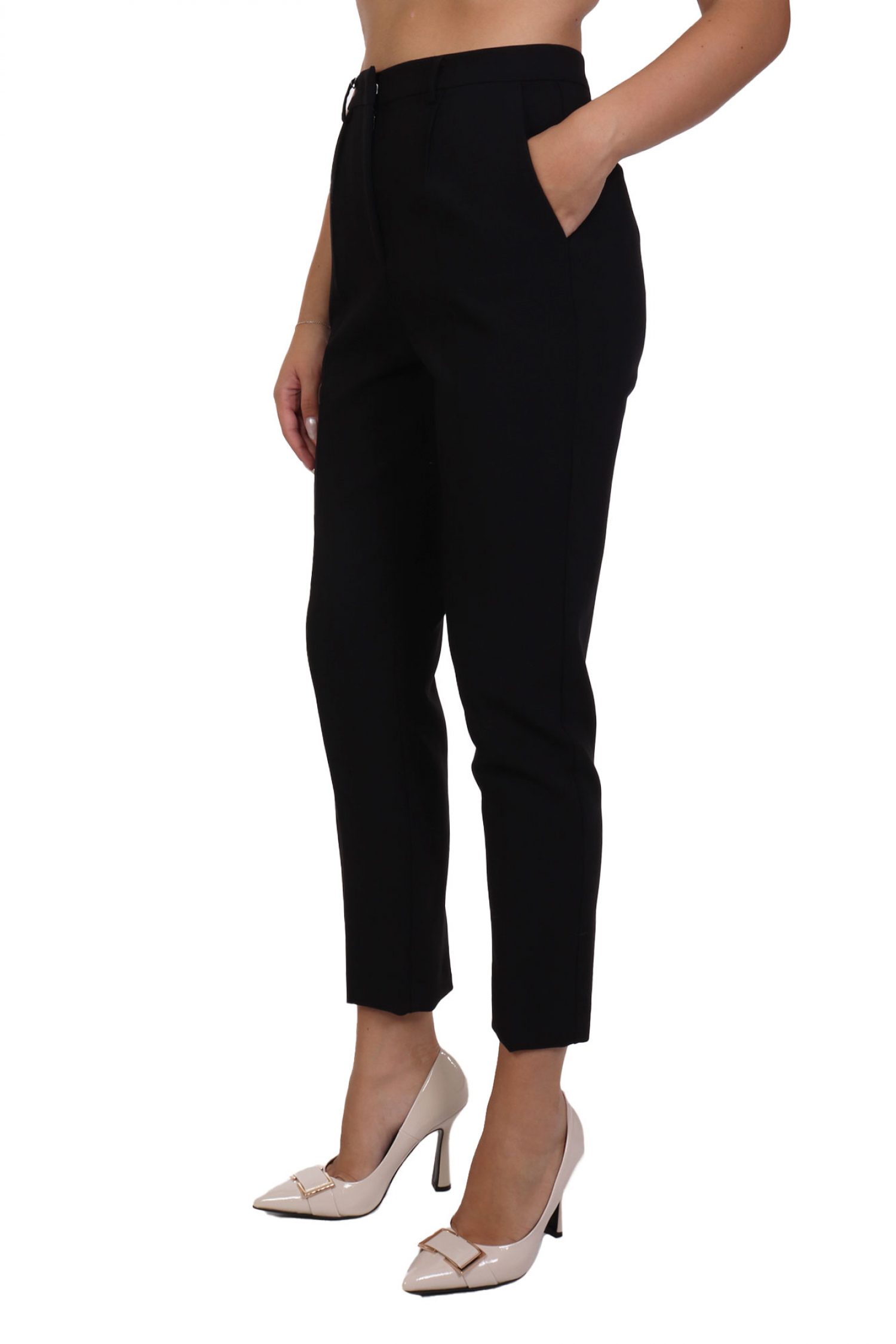 PATRIZIA PEPE ΠΑΝΤΕΛΟΝΙ CHINO ΤΣΕΠΕΣ ΜΑΥΡΟ