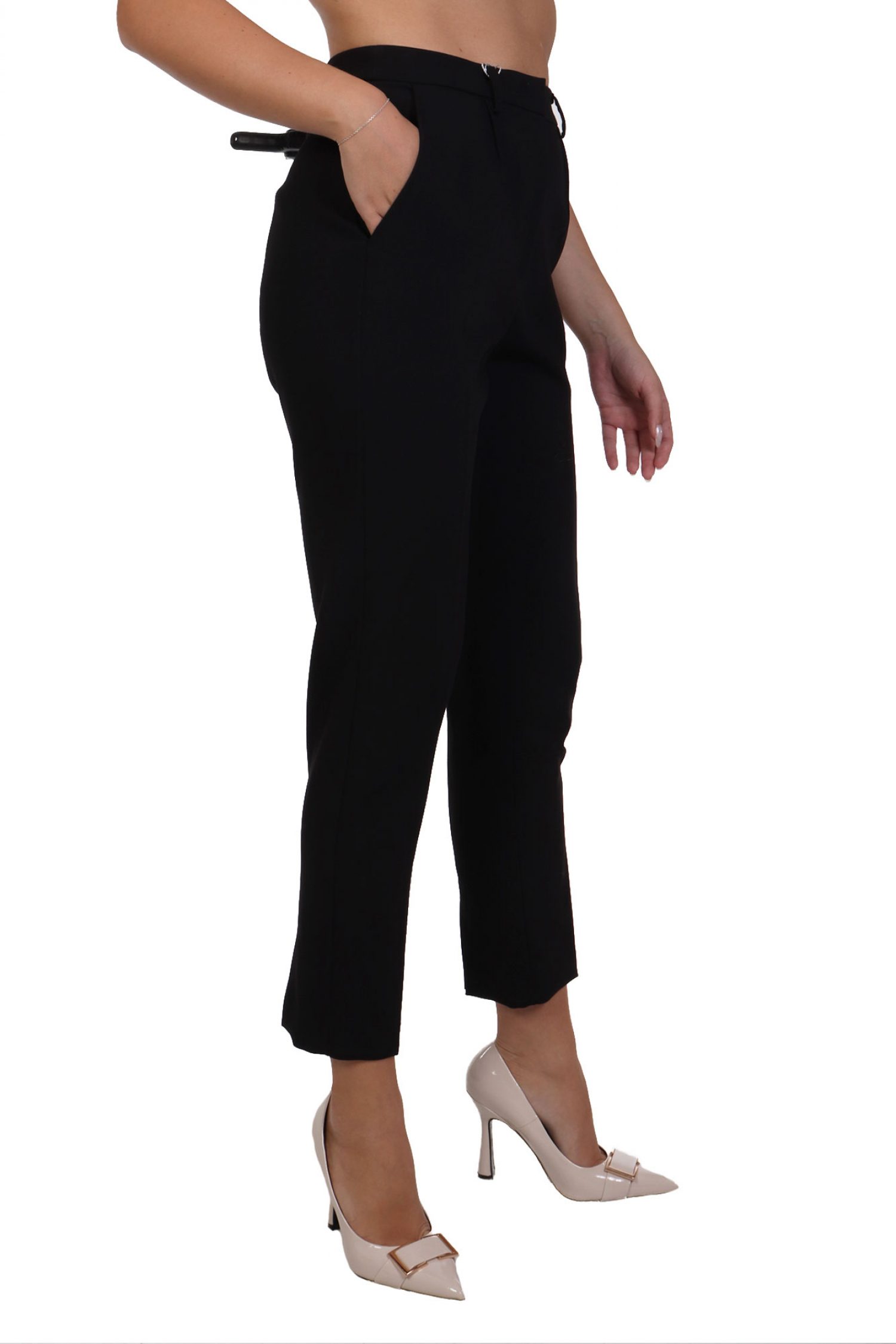 PATRIZIA PEPE ΠΑΝΤΕΛΟΝΙ CHINO ΤΣΕΠΕΣ ΜΑΥΡΟ