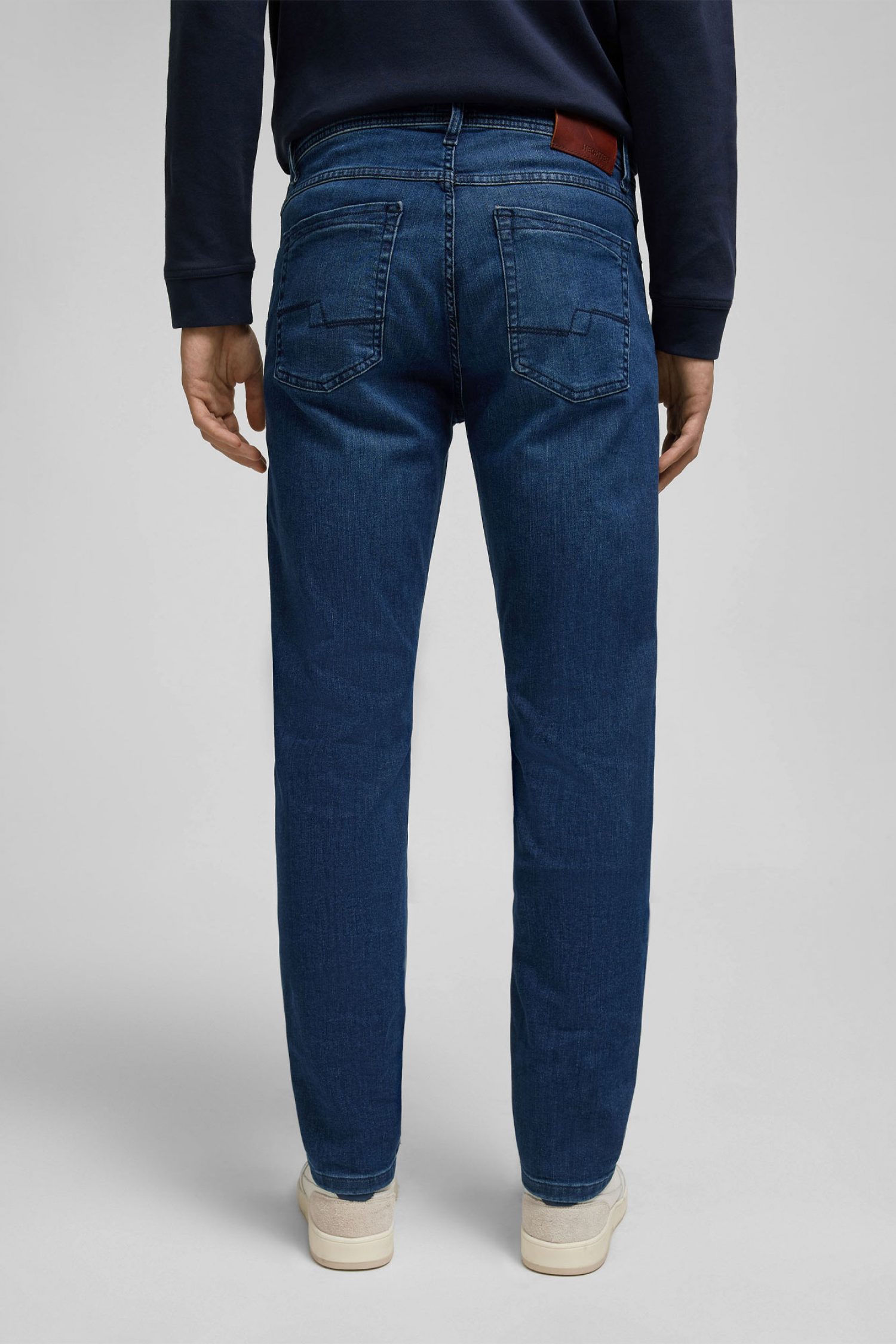 HECHTER ΠΑΝΤΕΛΟΝΙ JEANS H-XTENSION BELFORT REGULAR TAPERED 5-POCKET ΜΠΛΕ