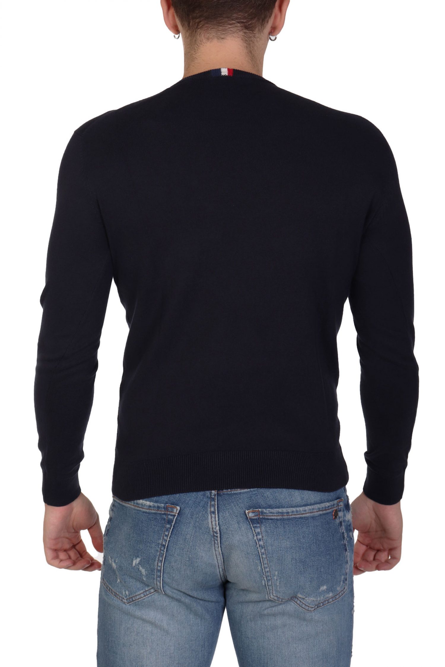 U.S.POLO ASSN ΠΛΕΚΤΟ CREW NECK LOGO LEON ΜΠΛΕ φωτογραφία