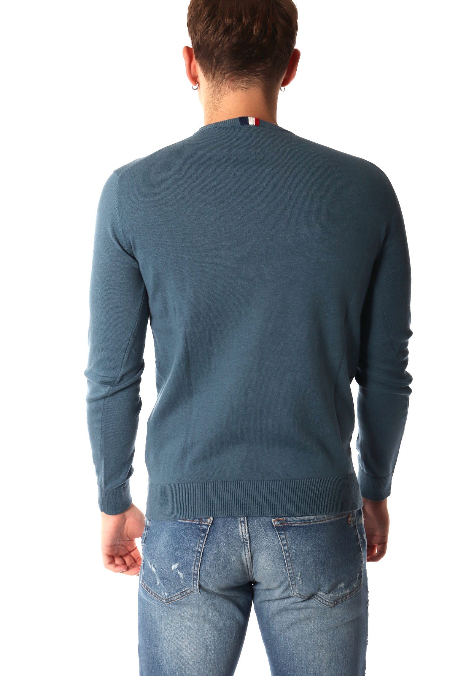 U.S.POLO ASSN ΠΛΕΚΤΟ CREW NECK LOGO LEON ΡΑΦ ΜΠΛΕ φωτογραφία