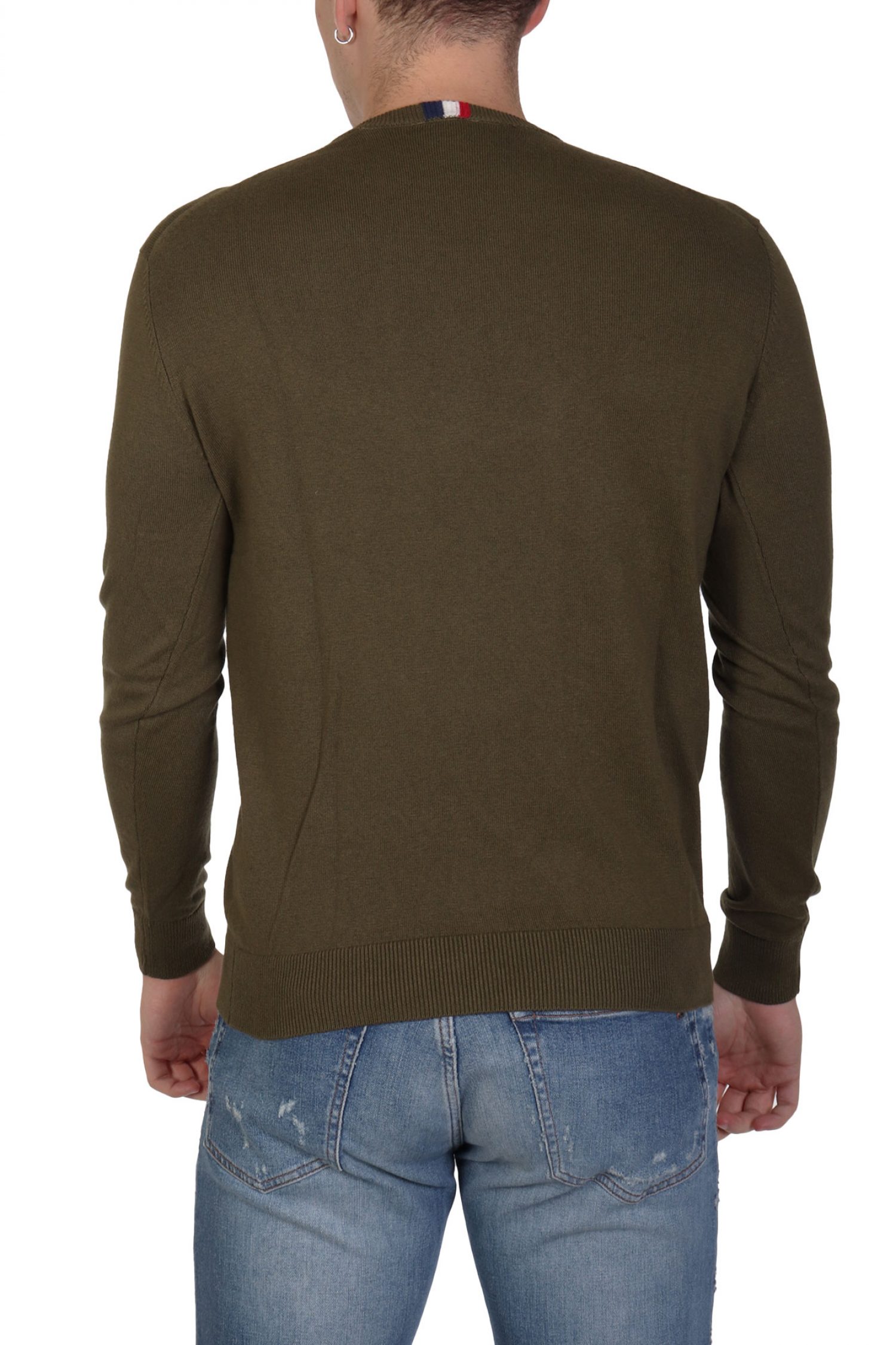 U.S.POLO ASSN ΠΛΕΚΤΟ CREW NECK LOGO LEON ΧΑΚΙ φωτογραφία