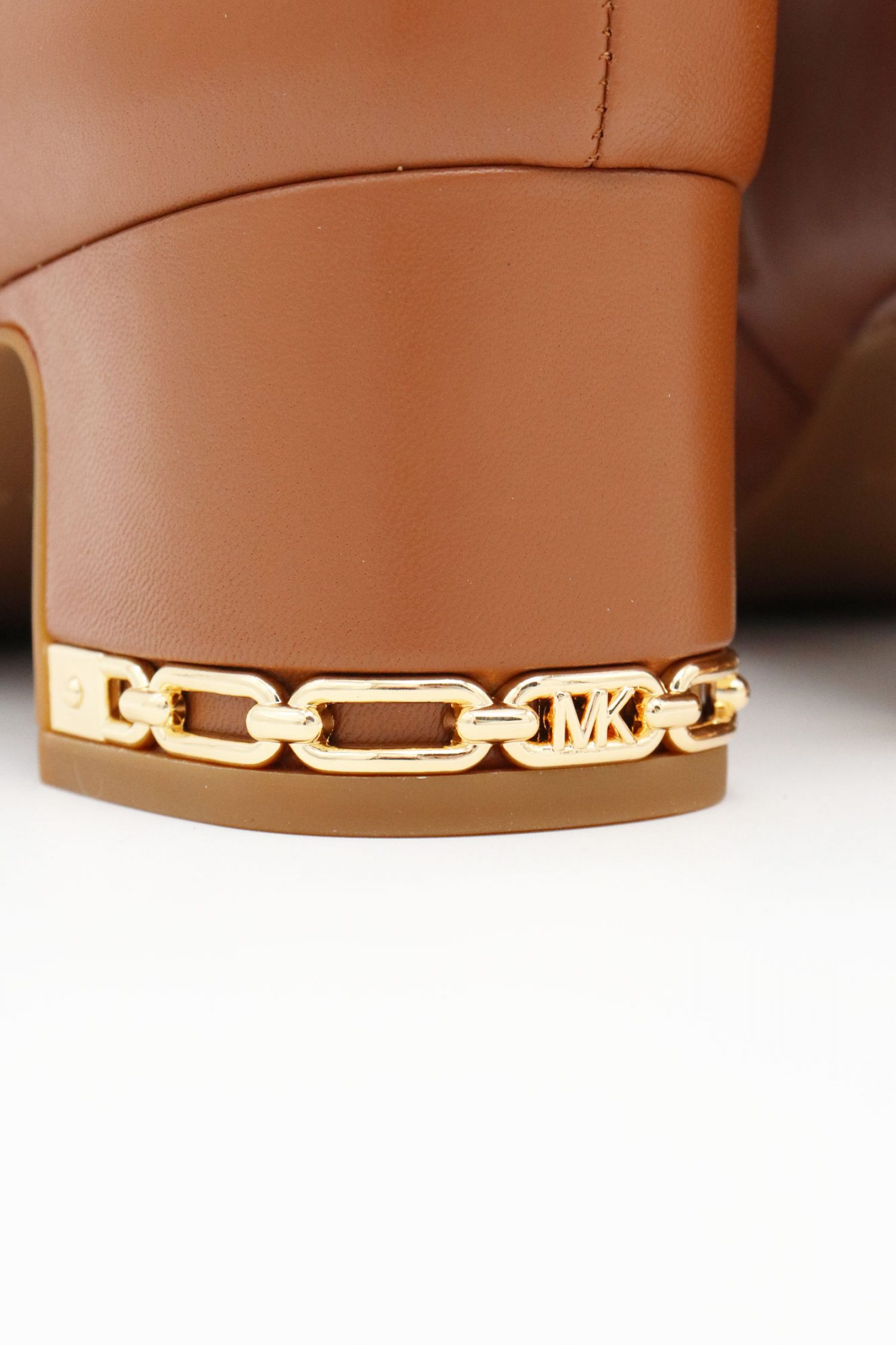 MICHAEL KORS ΠΑΠΟΥΤΣΙΑ ΜΠΟΤΑΚΙΑ JUNE FLEX MID ΦΕΡΜΟΥΑΡ ΜΕΤΑΛΛΙΚΟ LOGO TAΜΠΑ