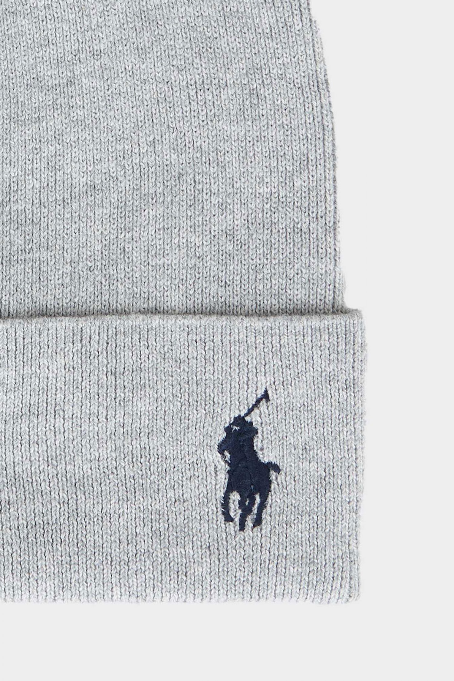 RALPH LAUREN ΣΚΟΥΦΟΣ ΠΛΕΚΤΟ LOGO ΓΚΡΙ φωτογραφία