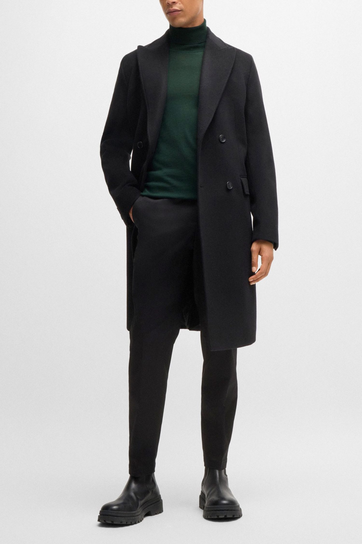 BOSS ΠΛΕΚΤΟ TURTLENECK MUSSO-P ΚΥΠΑΡΙΣΣΙ