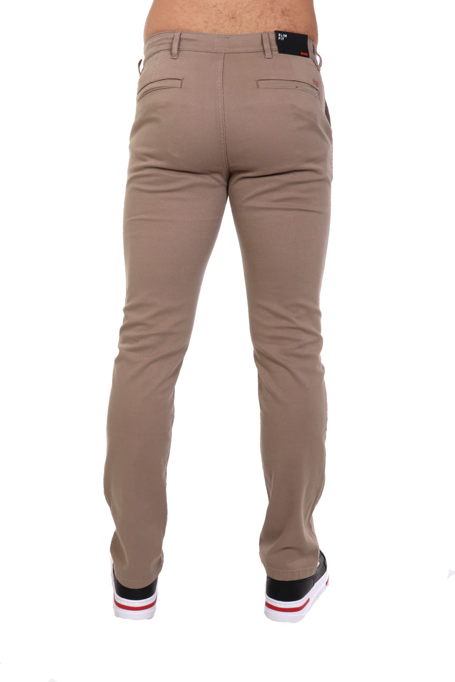 BOSS CASUAL ΠΑΝΤΕΛΟΝΙ CHINO SLIM FIT CHINO_SLIM ΜΠΕΖ