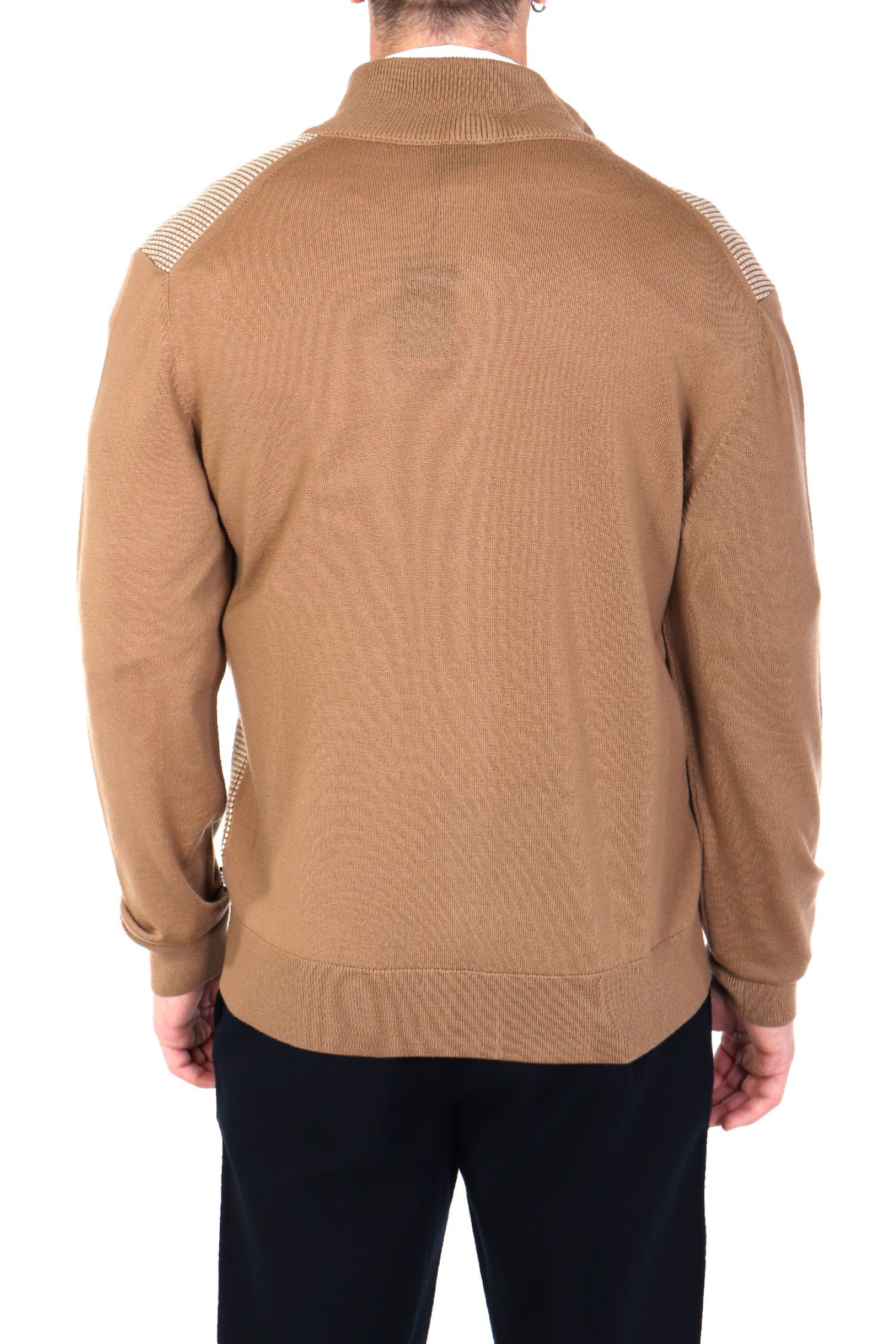 BOSS ΠΛΕΚΤΟ FULLZIP H-DAVETO ΜΠΕΖ