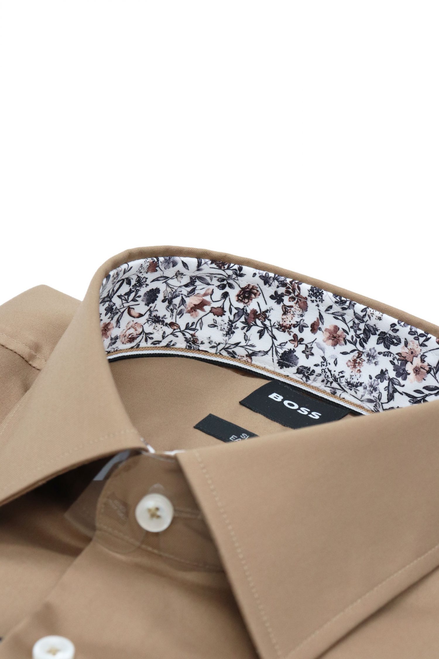 BOSS ΠΟΥΚΑΜΙΣΟ SLIM FIT EASY IRON H-HANK-KENT-C3-214 ΚΑΜΗΛΟ