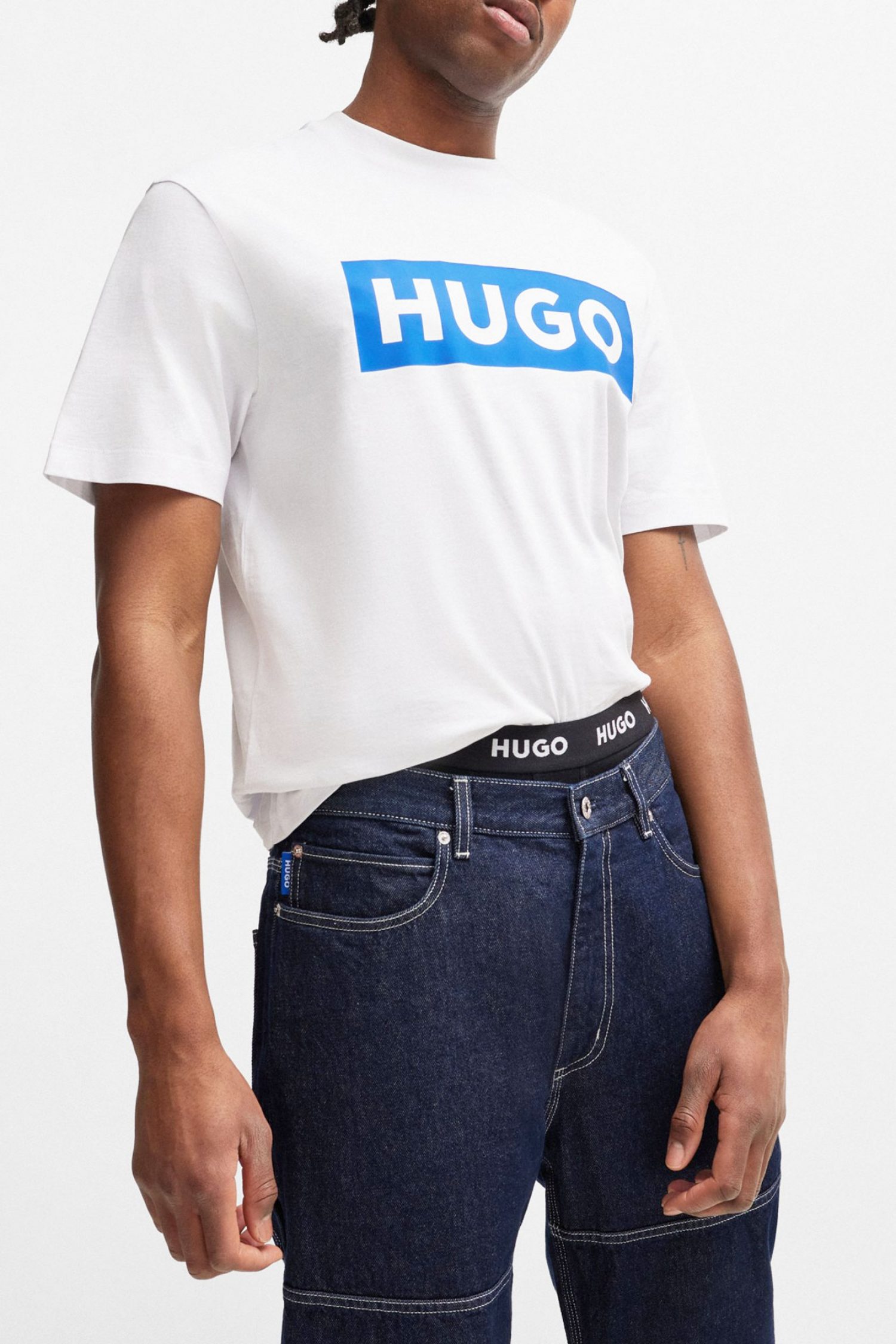 HUGO BLUE T-SHIRT NICO ΛΕΥΚΟ φωτογραφία