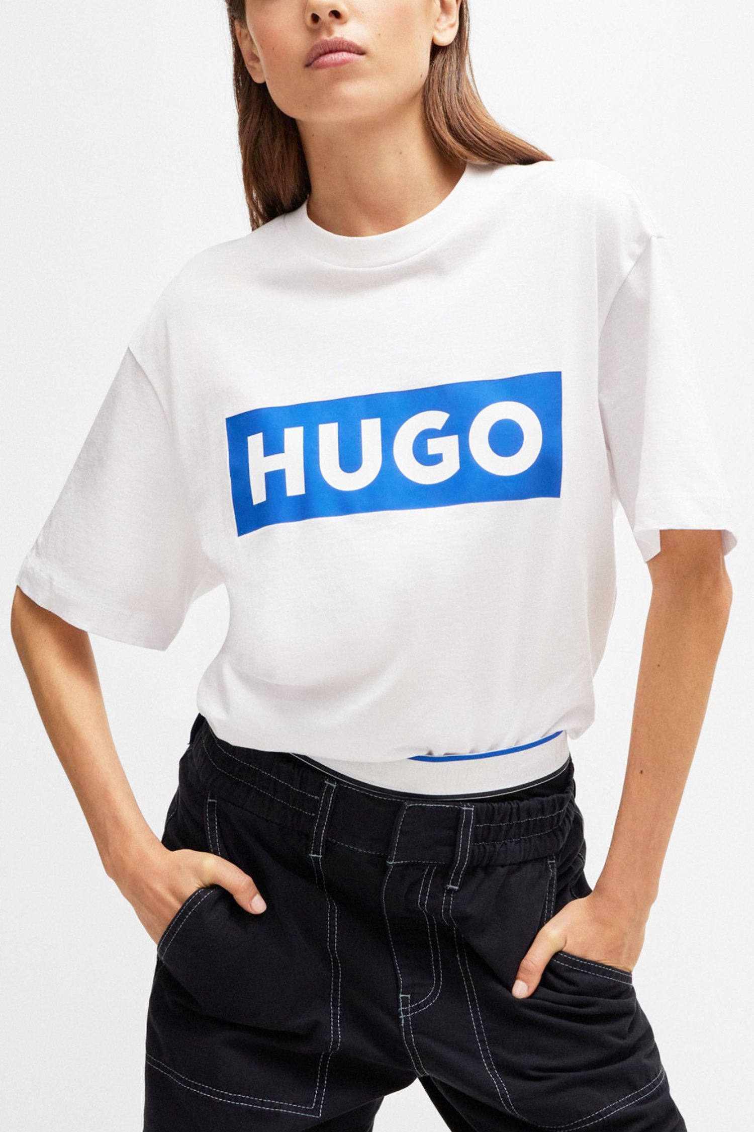 HUGO BLUE T-SHIRT NICO ΛΕΥΚΟ φωτογραφία