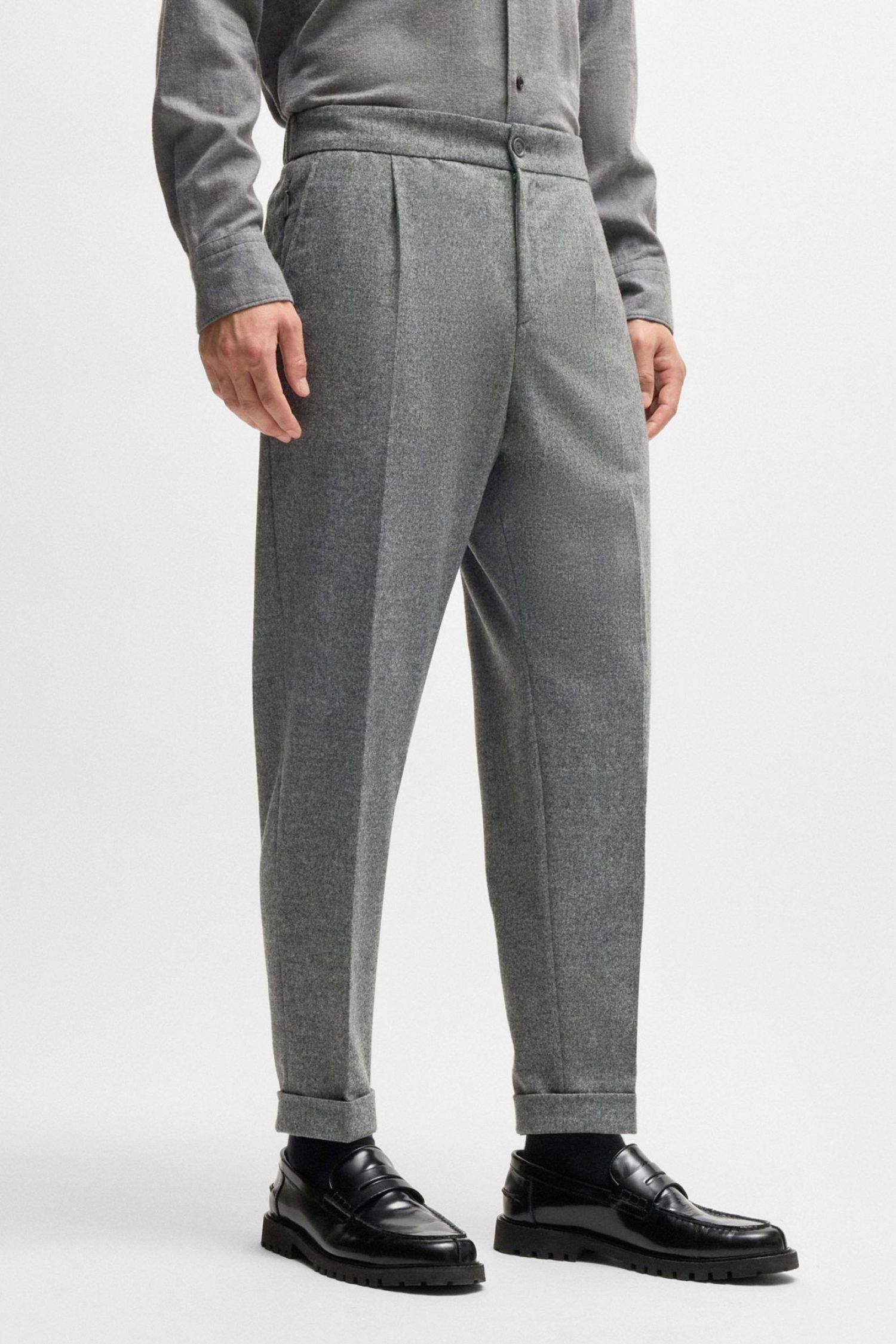 BOSS ΠΑΝΤΕΛΟΝΙ ΚΟΣΤΟΥΜΙΟΥ CHINO SLIM FIT P-PRIAM-PL-CW-WG-243 ΓΚΡΙ φωτογραφία