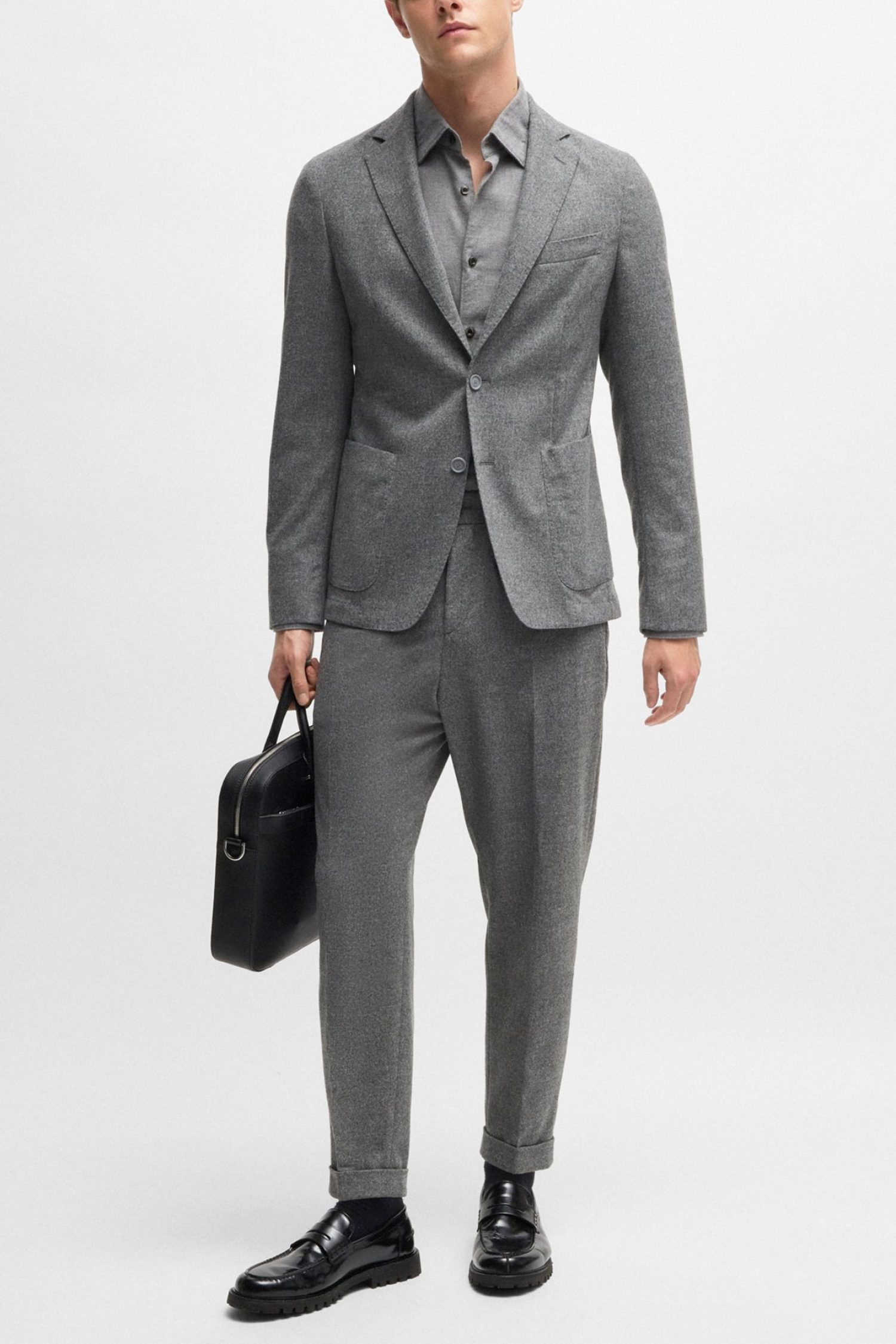 BOSS ΠΑΝΤΕΛΟΝΙ ΚΟΣΤΟΥΜΙΟΥ CHINO SLIM FIT P-PRIAM-PL-CW-WG-243 ΓΚΡΙ φωτογραφία