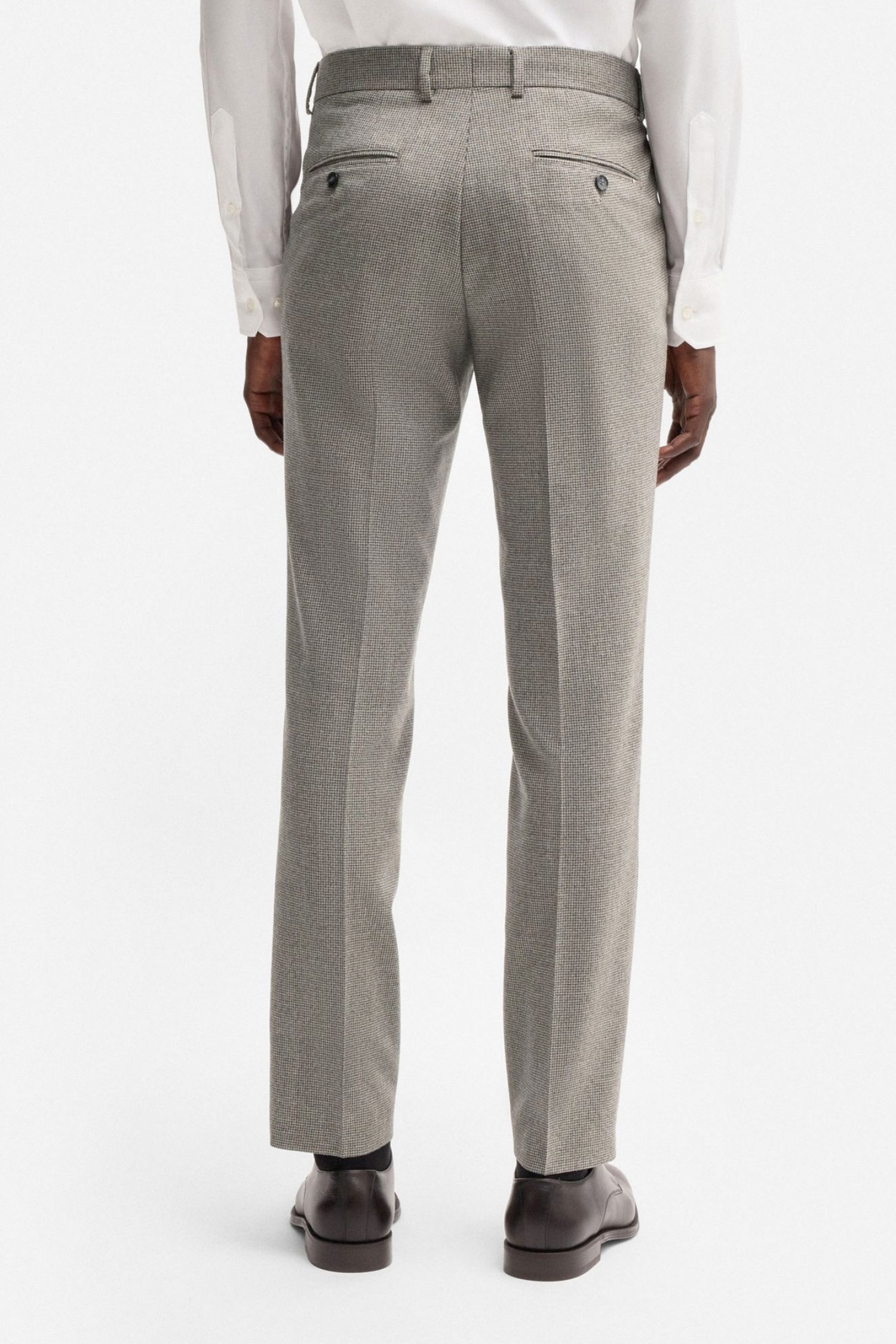 BOSS ΠΑΝΤΕΛΟΝΙ CHINO ΜΙΚΡΟΣΧΕΔΙΟ SLIM FIT Η-GENIUS-DTL-243 ΓΚΡΙ φωτογραφία